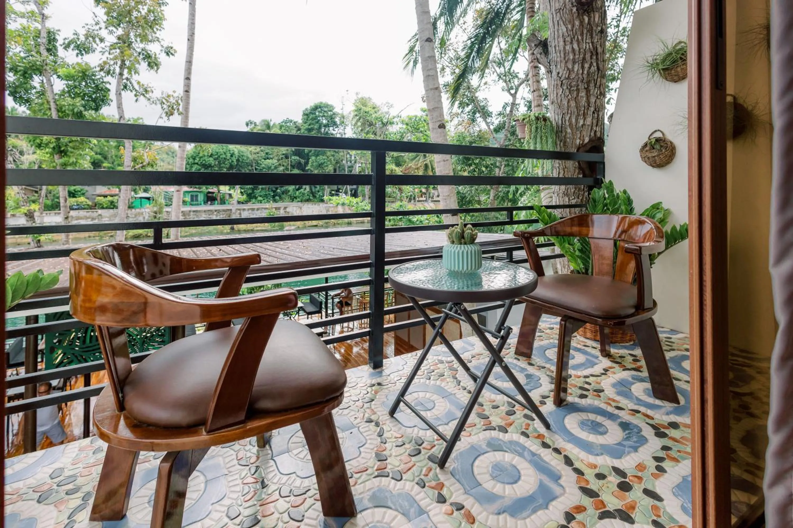 Balcony/Terrace in Loboc Riverside Inn & Restaurant