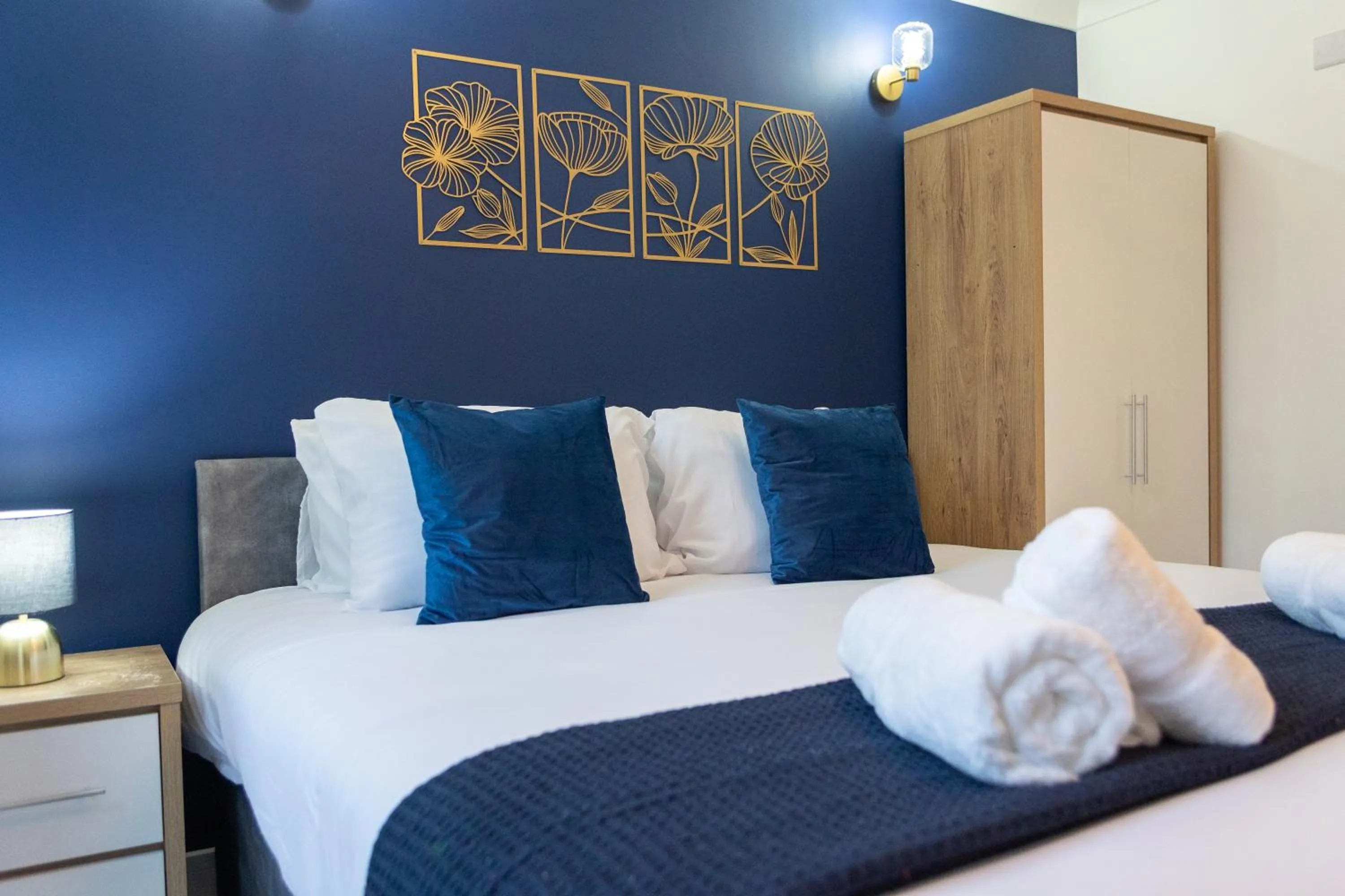 Bedroom, Bed in Pleasant Studio in St Albans