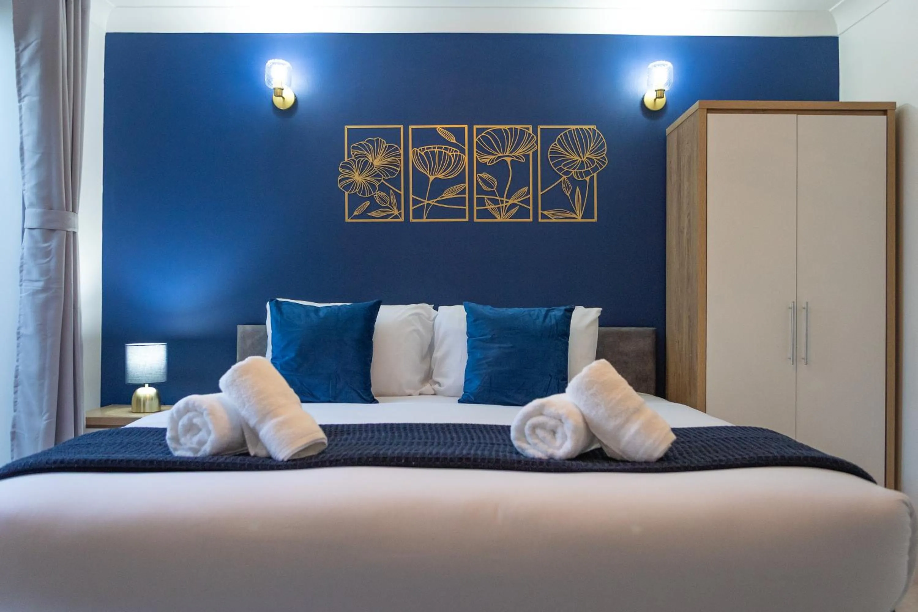 Bedroom, Bed in Pleasant Studio in St Albans