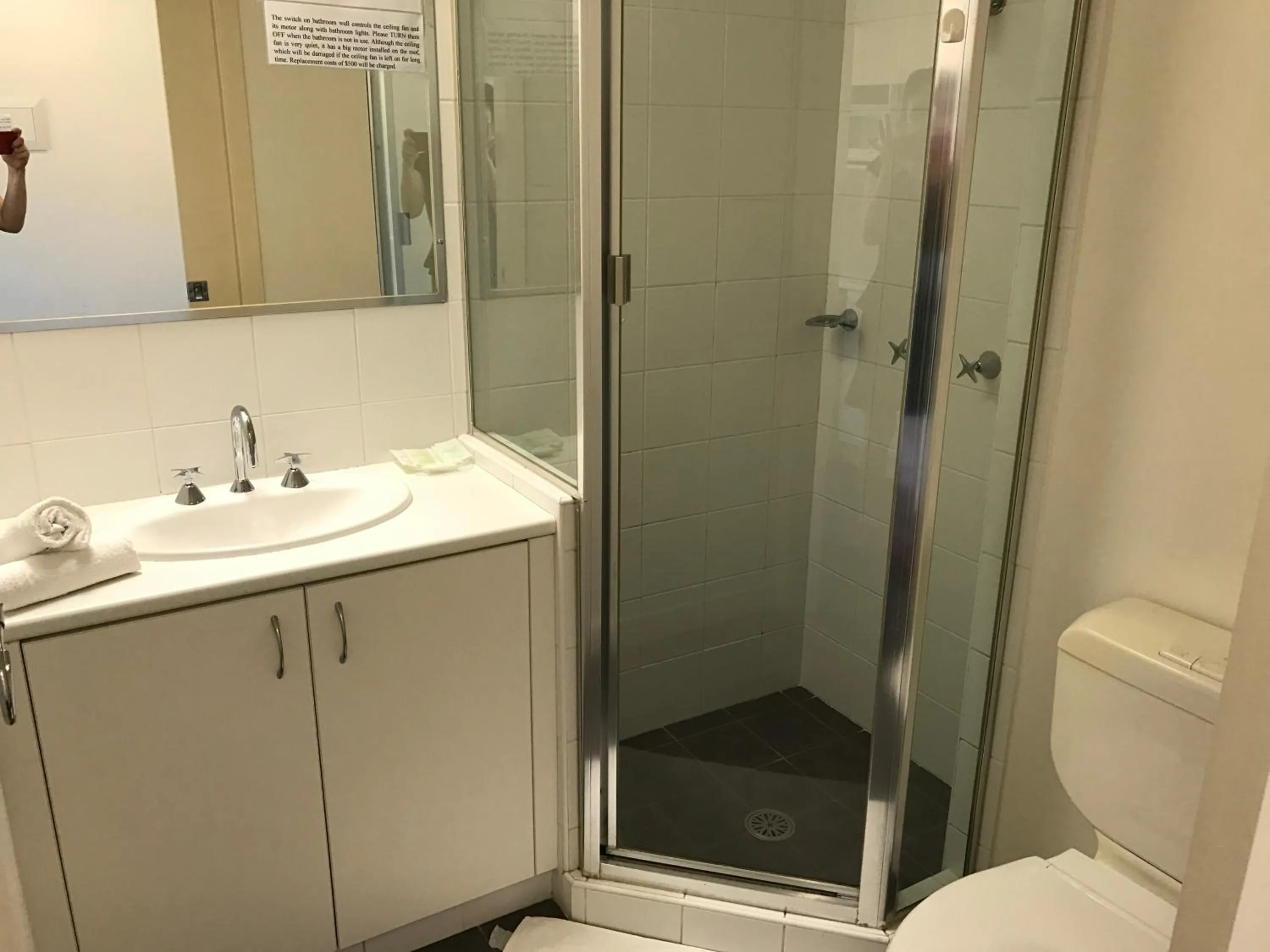 Shower in Cityview Studio Accommodation