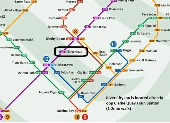 Location in River City Inn