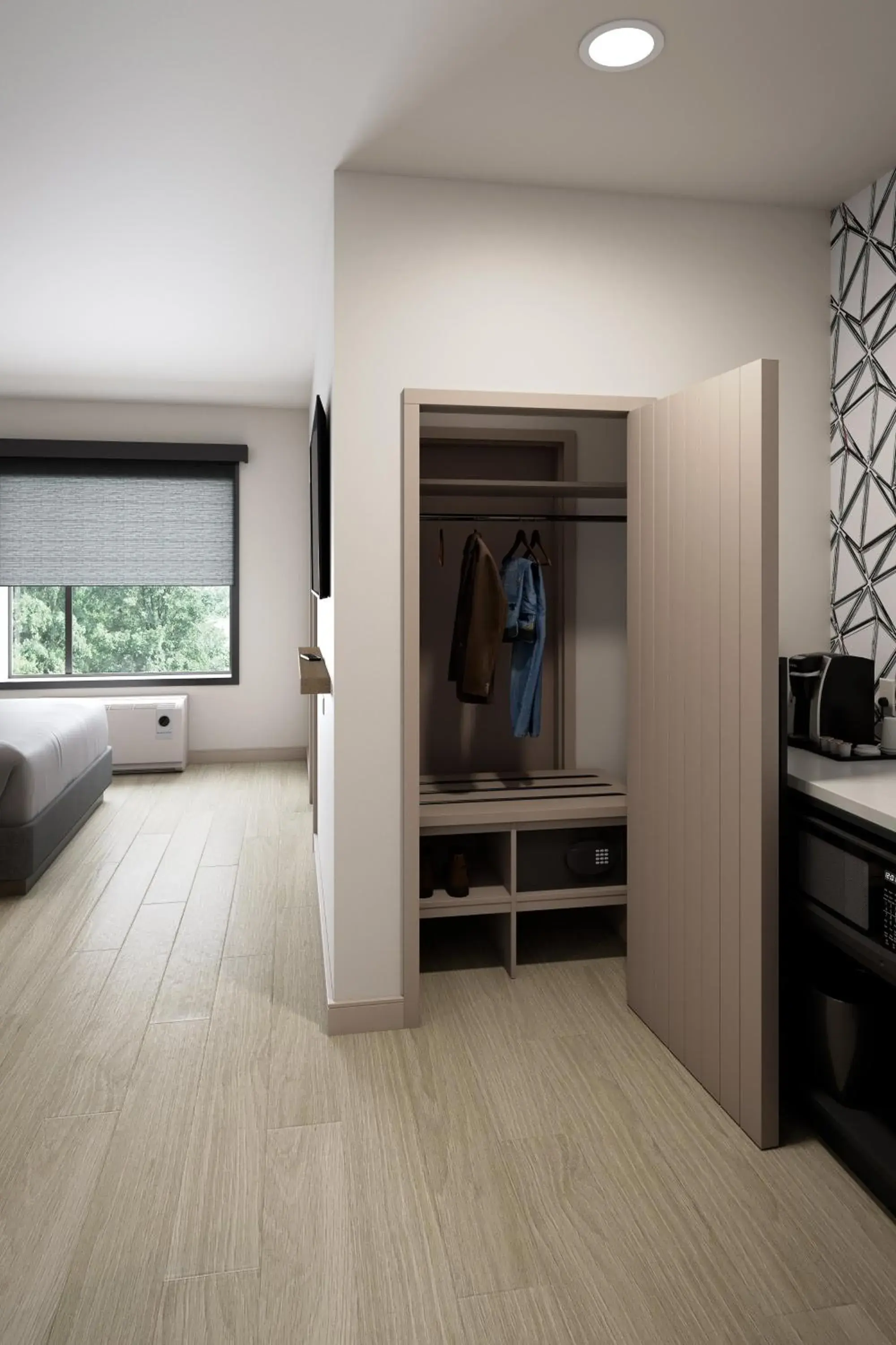 Studio King Suite with Roll In Shower - Mobility Accessible in Atwell Suites Belgrade - Bozeman Airport by IHG Studio King Suite with Roll In Shower - Mobility Accessible in Atwell Suites Belgrade - Bozeman Airport by IHG