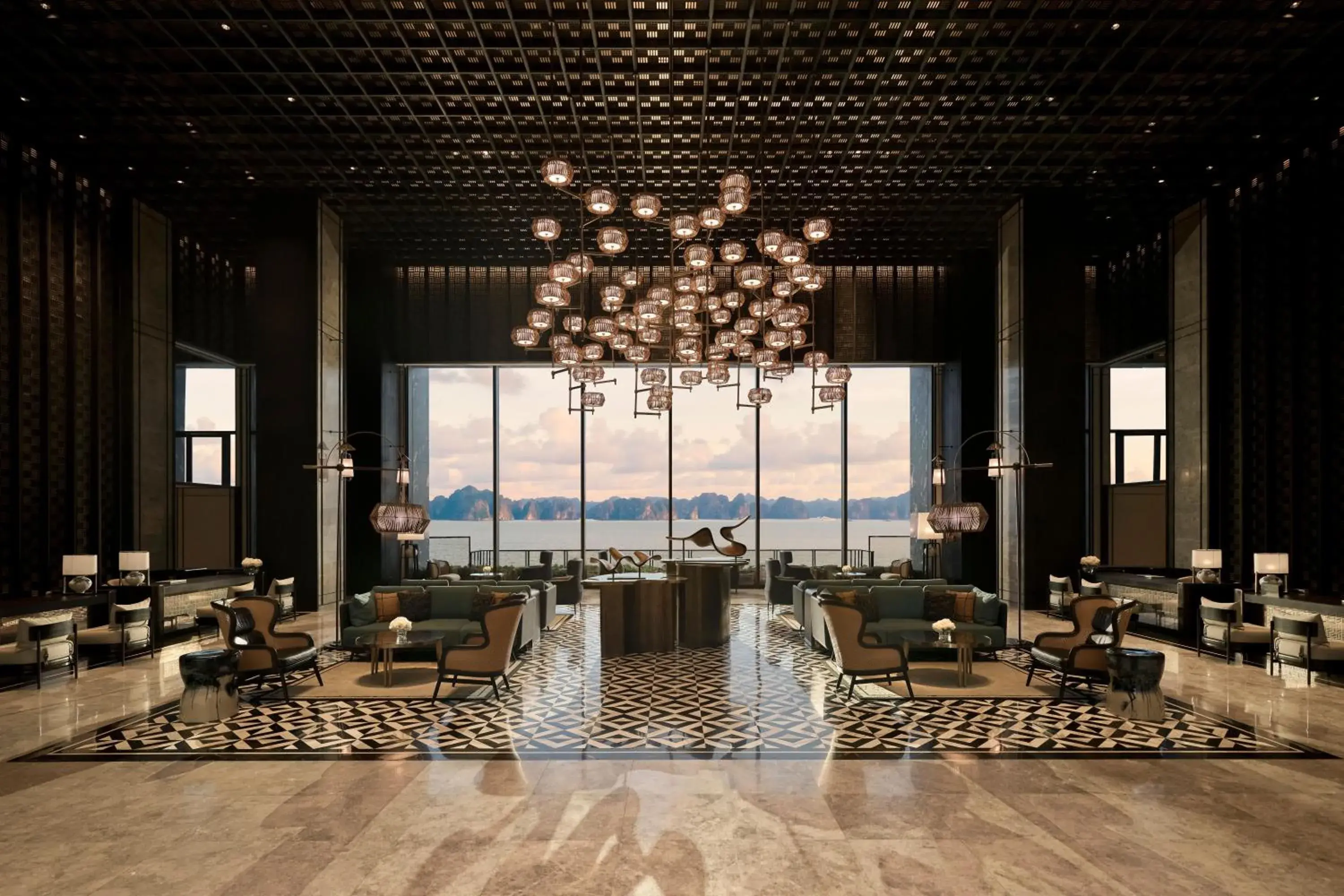 Lobby or reception in InterContinental Halong Bay Resort by IHG Lobby or reception in InterContinental Halong Bay Resort by IHG