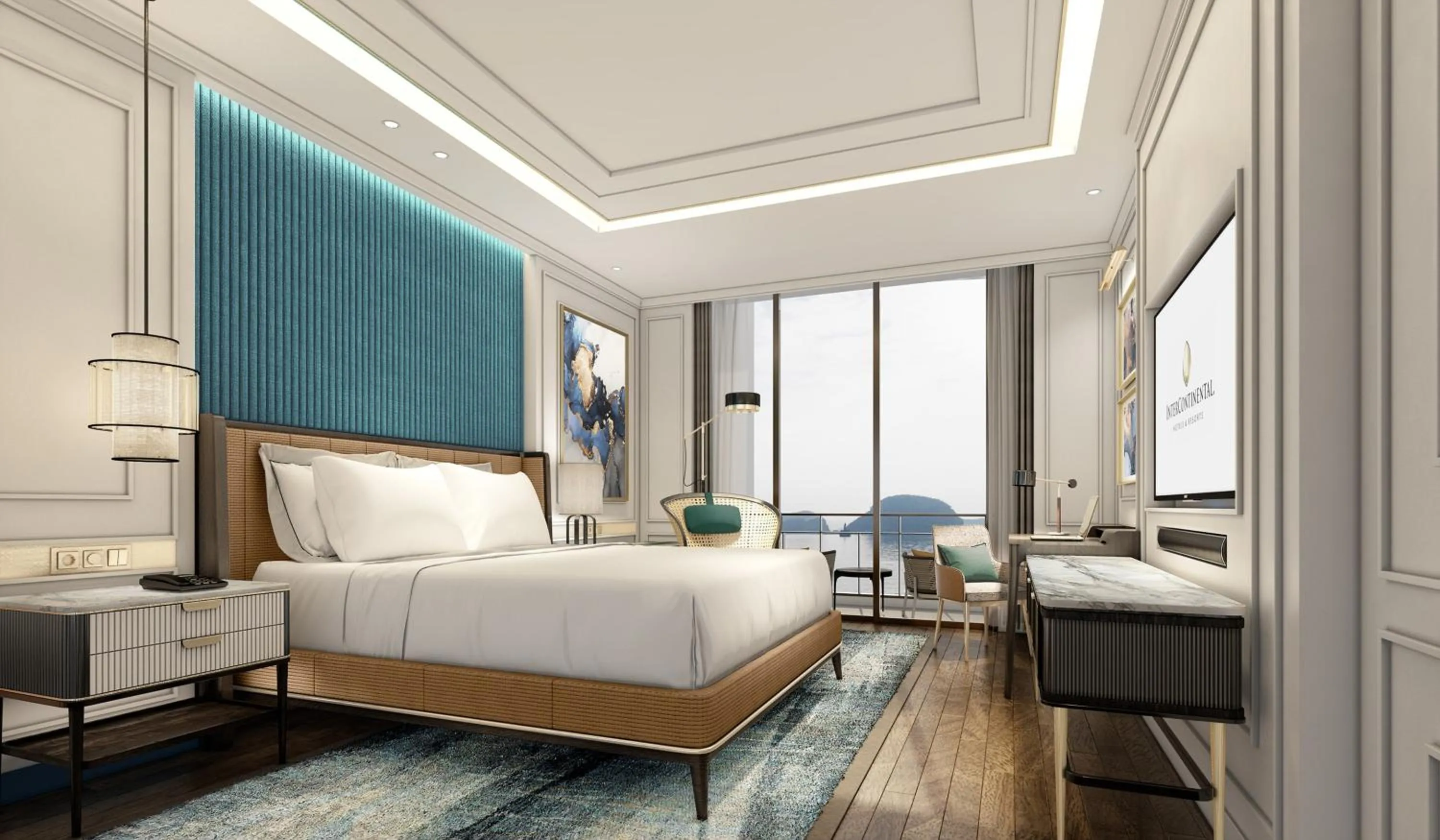 Photo of the whole room, Bed in InterContinental Halong Bay Resort by IHG