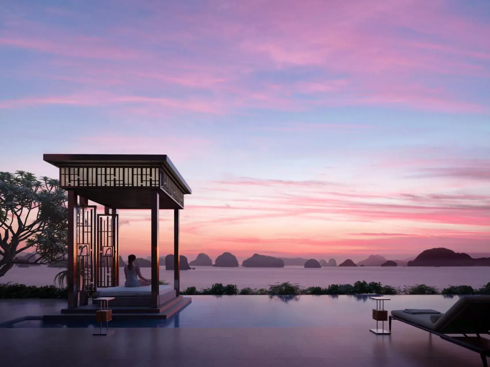 Swimming pool in InterContinental Halong Bay Resort by IHG Swimming pool in InterContinental Halong Bay Resort by IHG