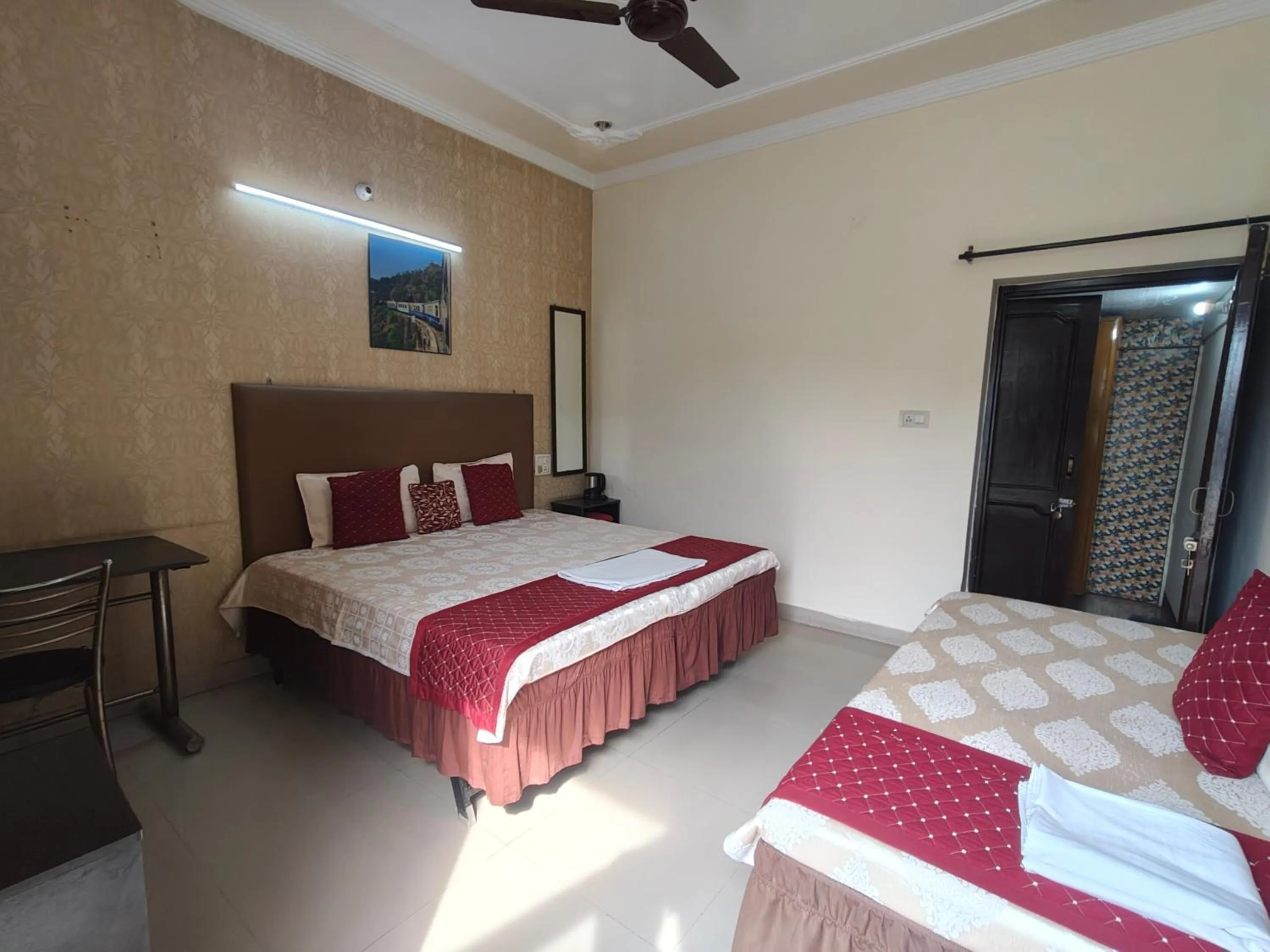Bedroom, Bed in New Chandigarh Holiday Home