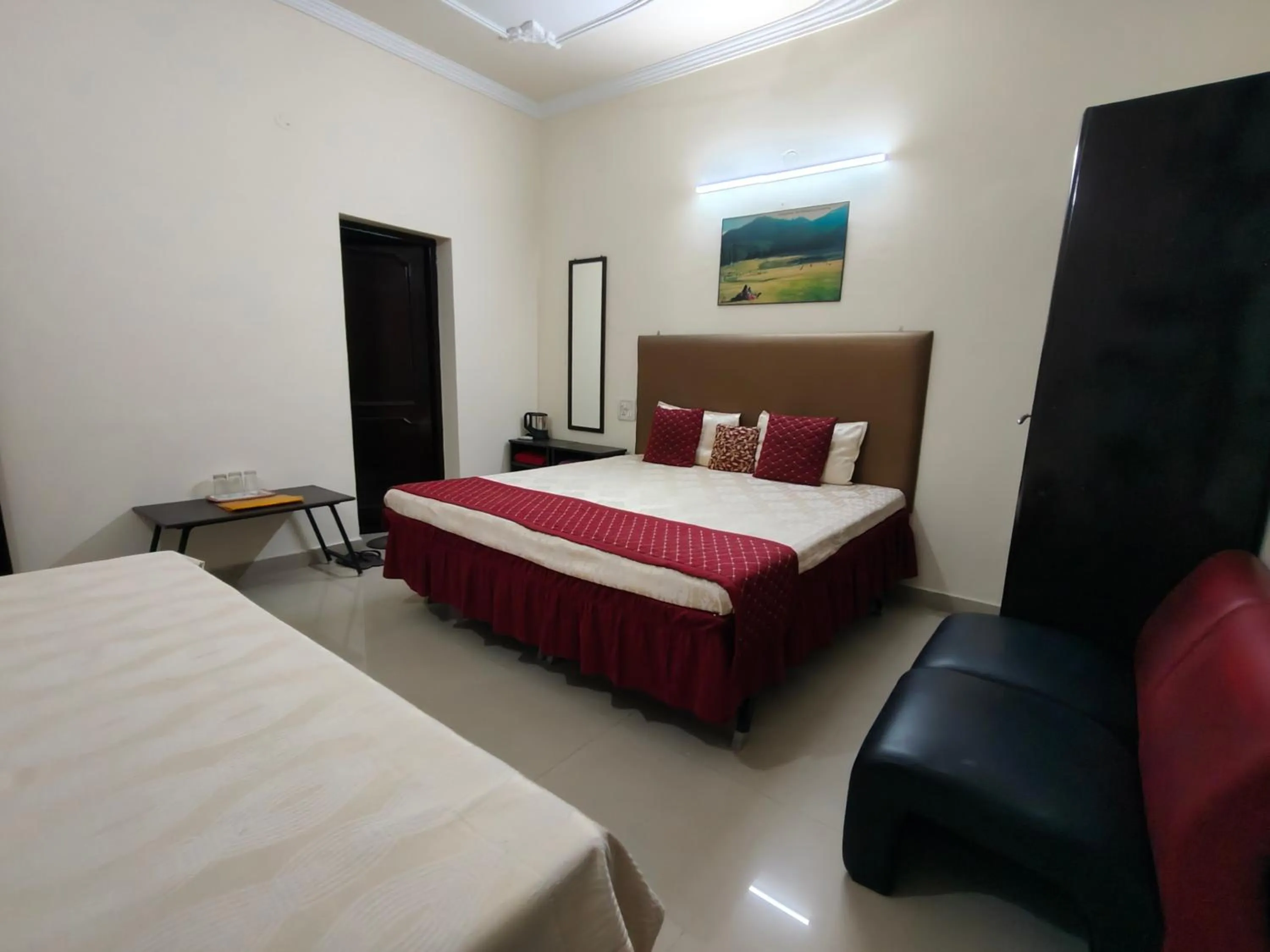 Bedroom, Bed in New Chandigarh Holiday Home