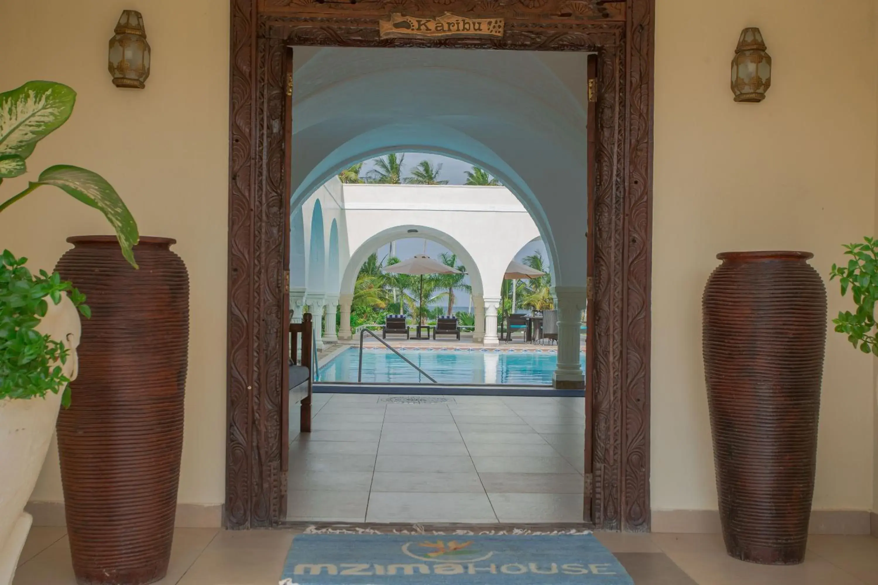 Facade/entrance in Mzima Beach Residences - Diani Beach Facade/entrance in Mzima Beach Residences - Diani Beach