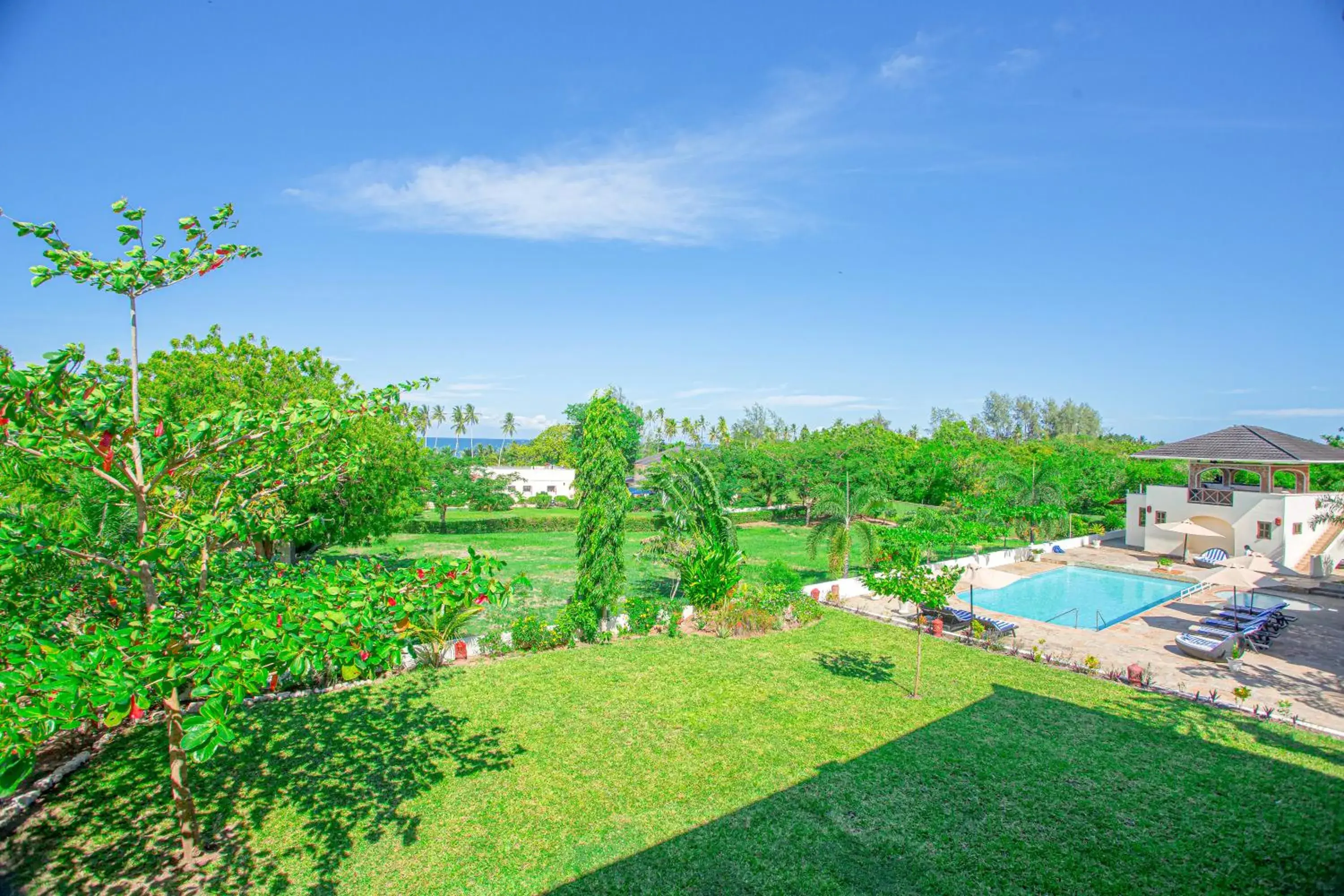 Garden view in Mzima Beach Residences - Diani Beach Garden view in Mzima Beach Residences - Diani Beach