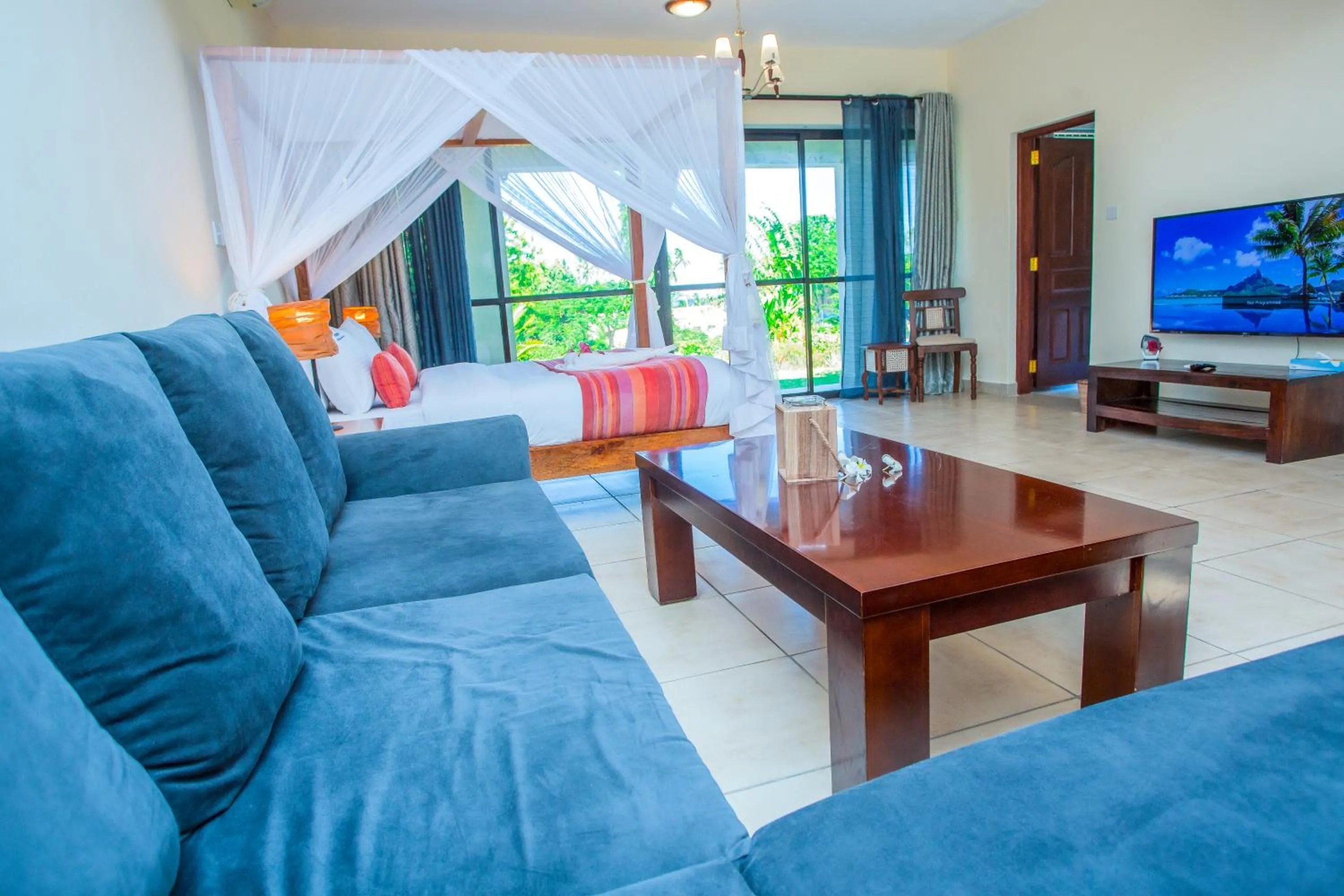Seating area in Mzima Beach Residences - Diani Beach