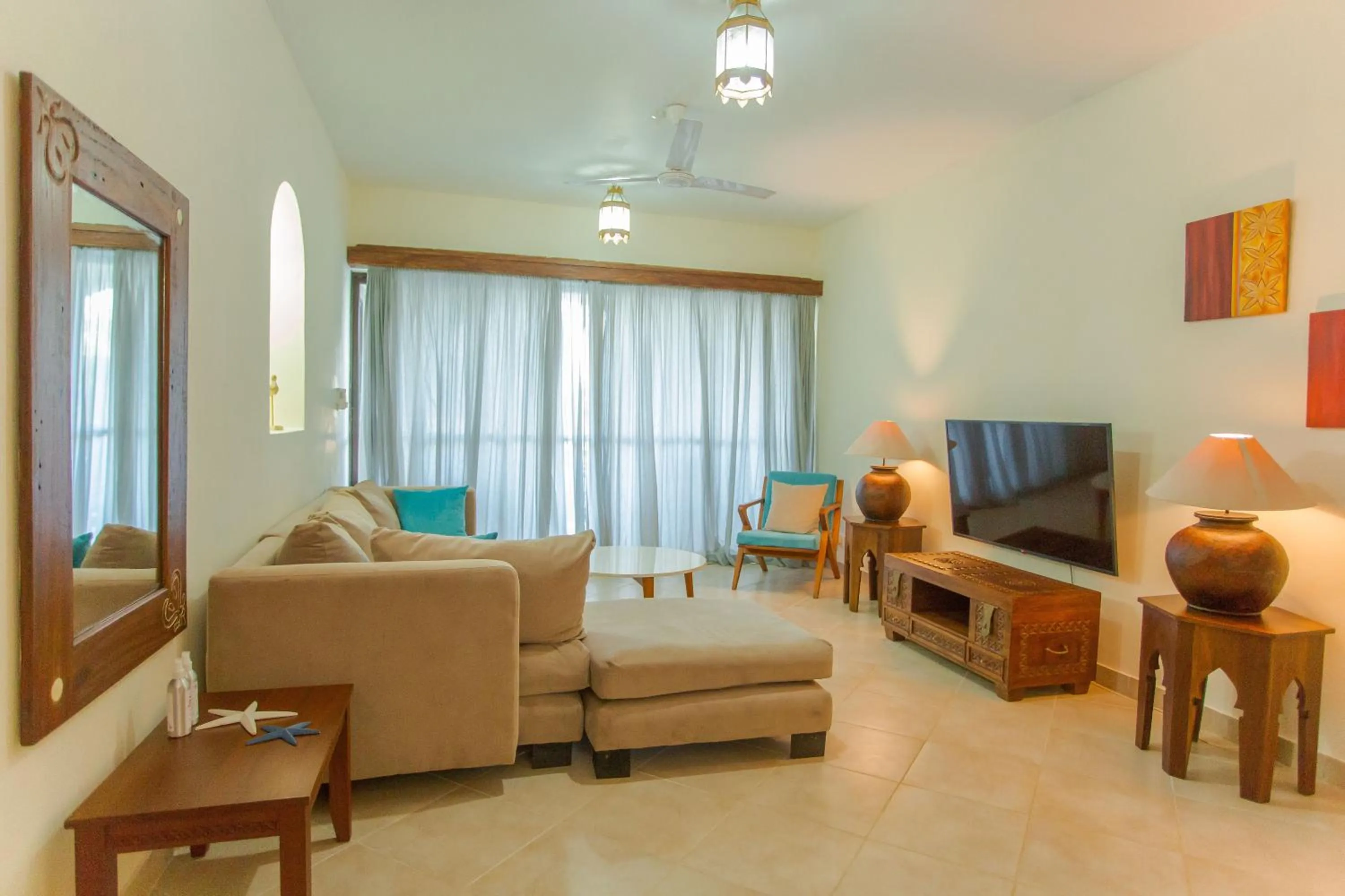 Living room in Mzima Beach Residences - Diani Beach