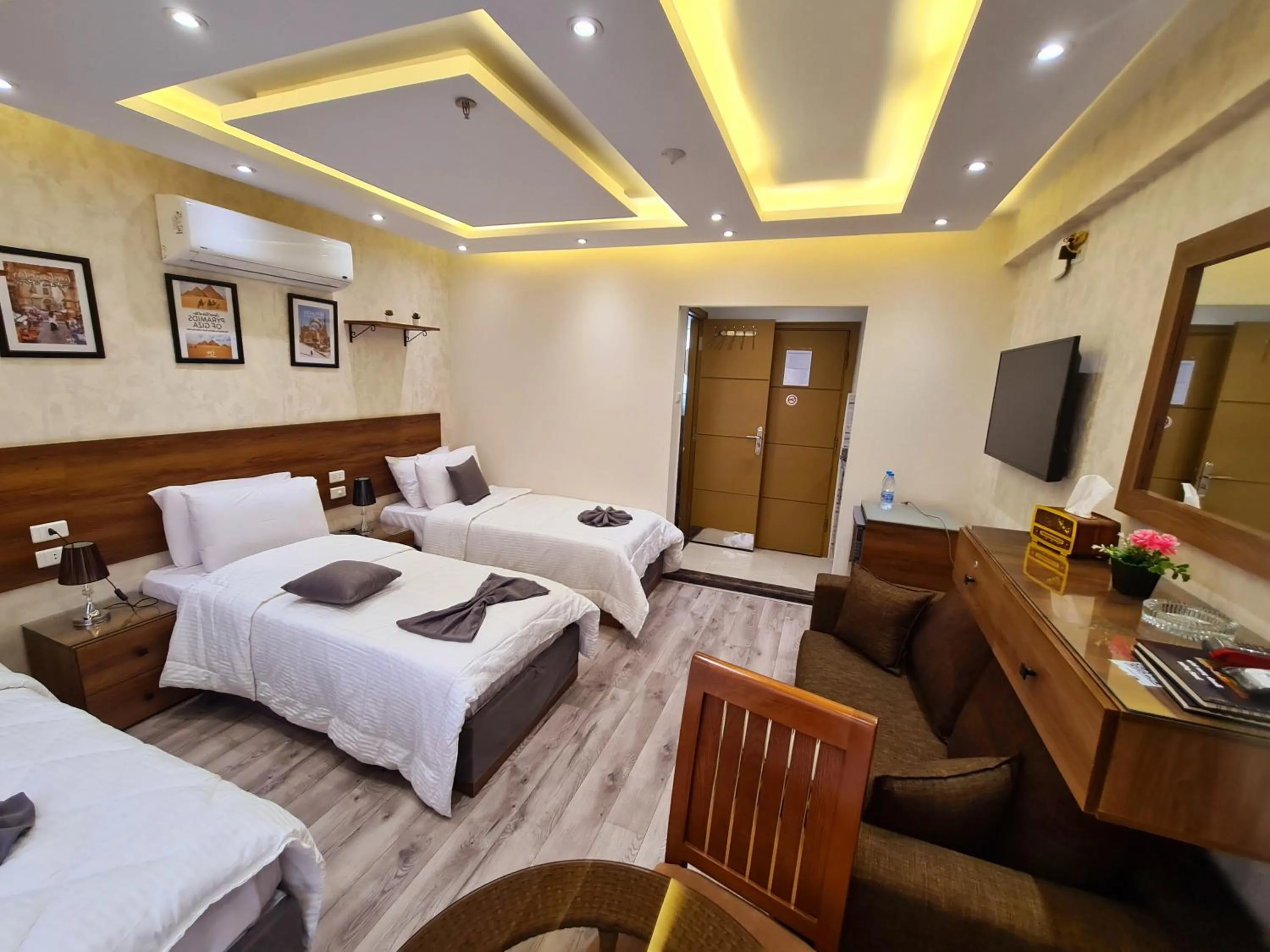 Bed in tourist hotel cairo downtown