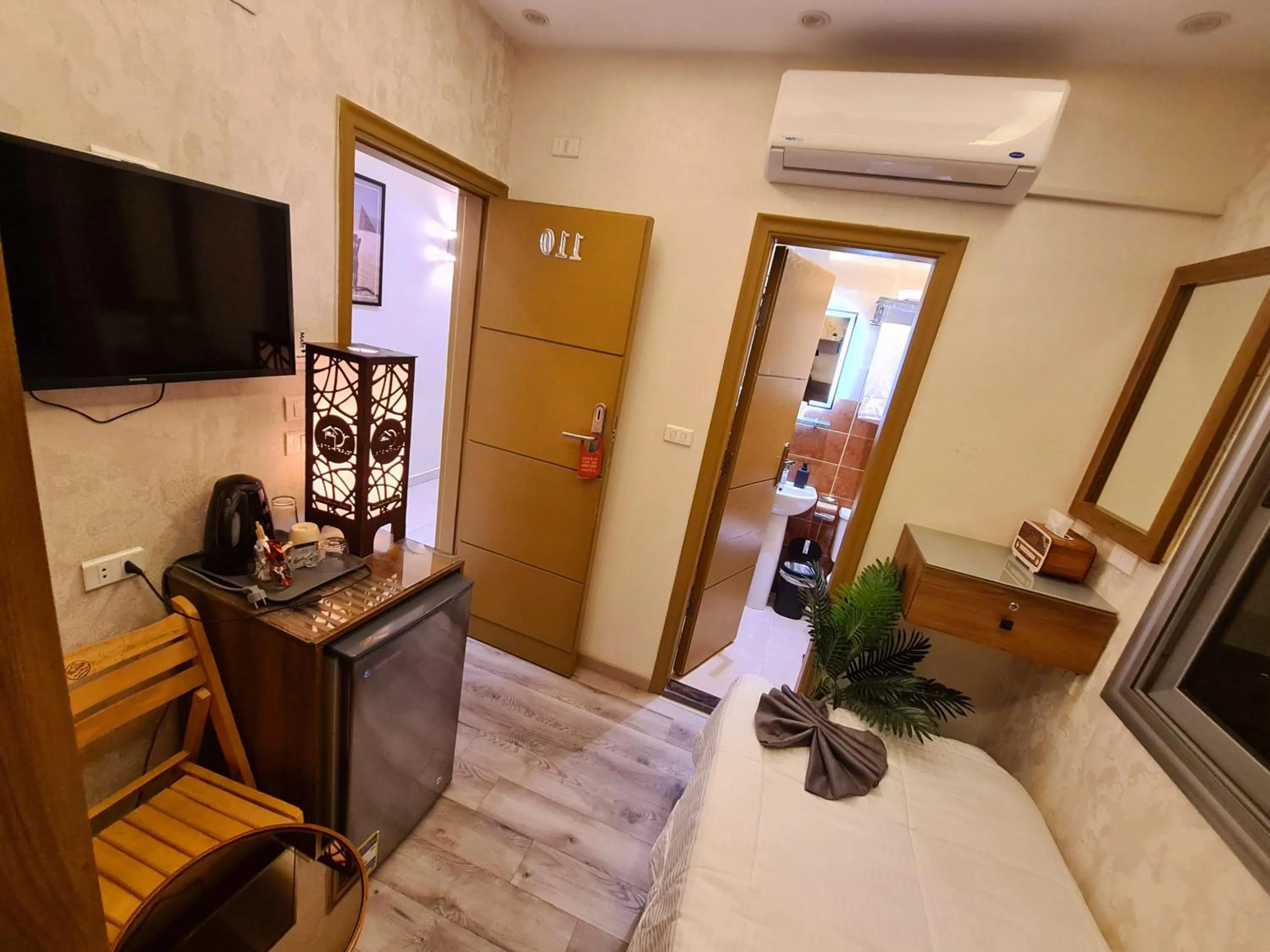 Bed in tourist hotel cairo downtown