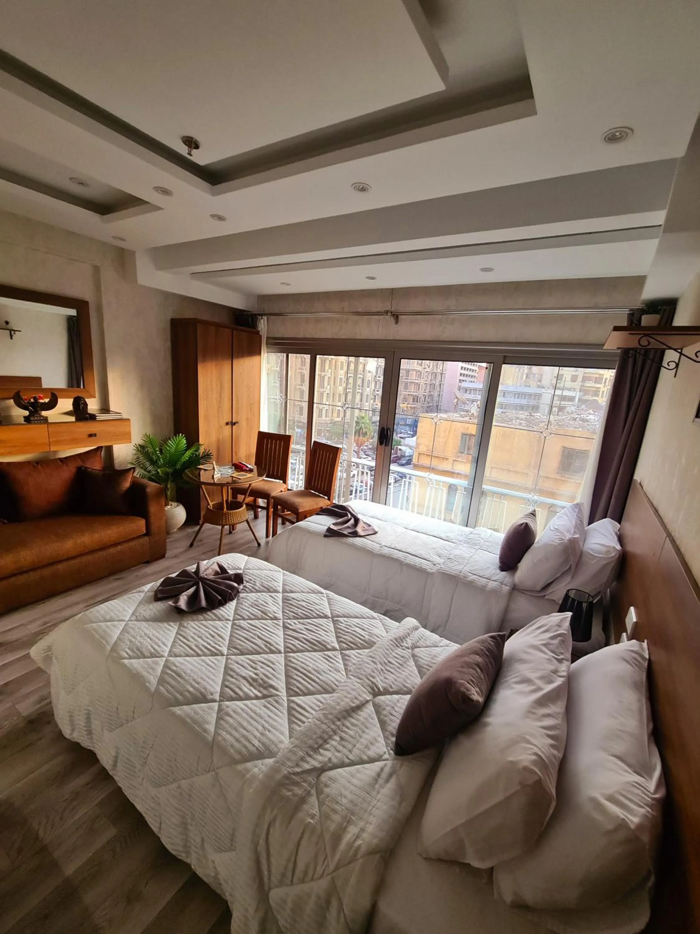 Bed in tourist hotel cairo downtown
