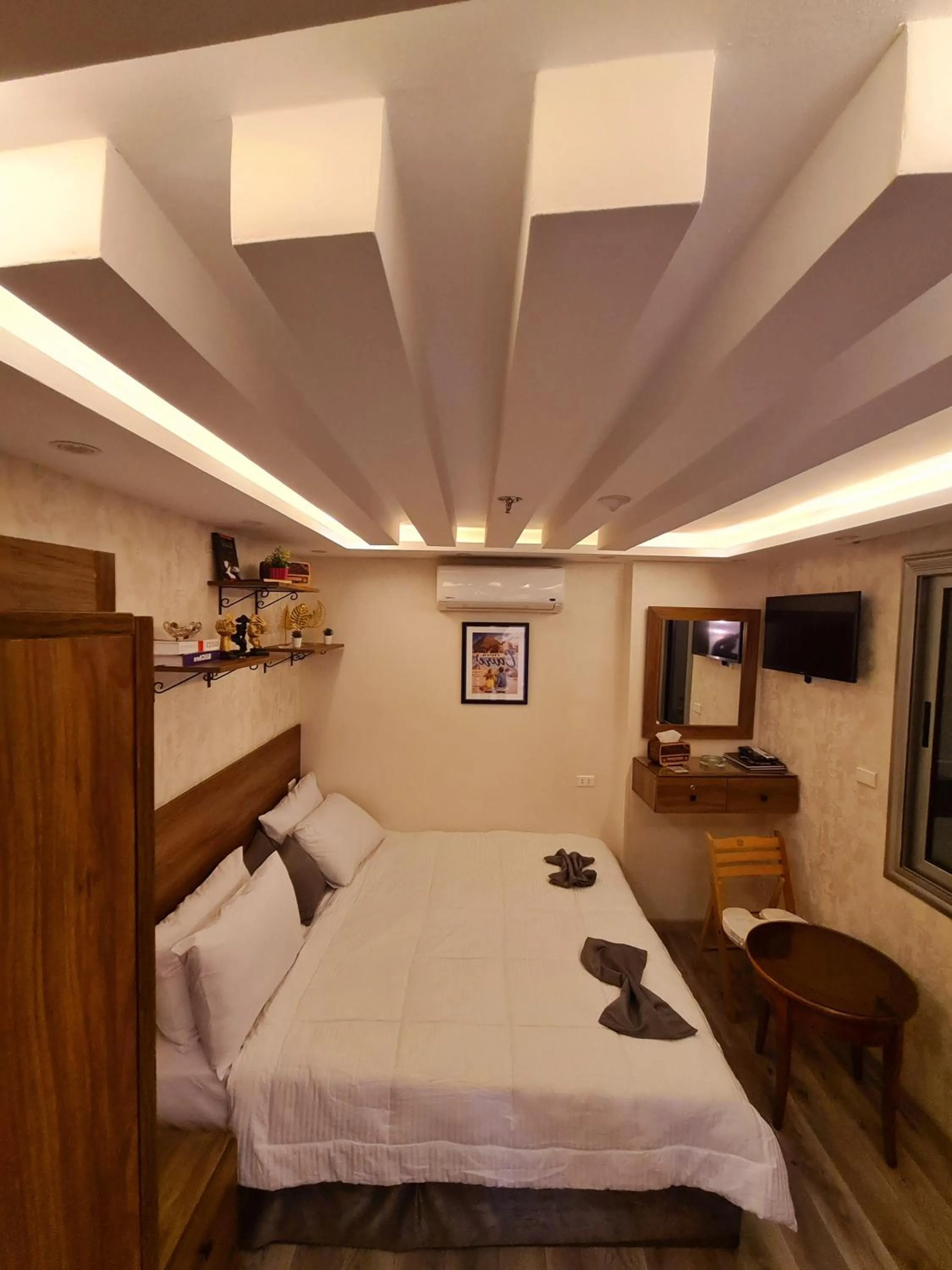 Communal lounge/ TV room in tourist hotel cairo downtown