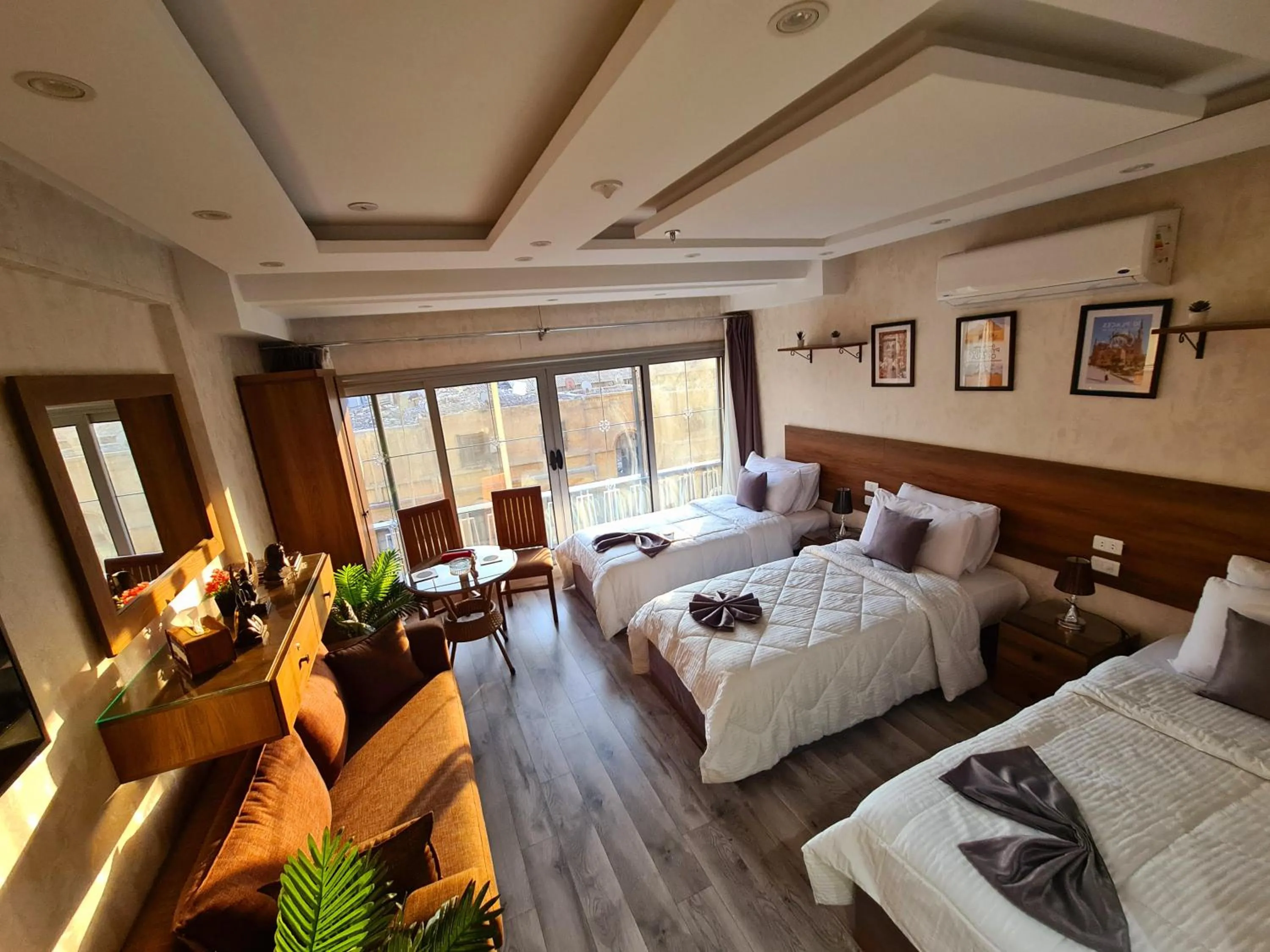 Bed in tourist hotel cairo downtown