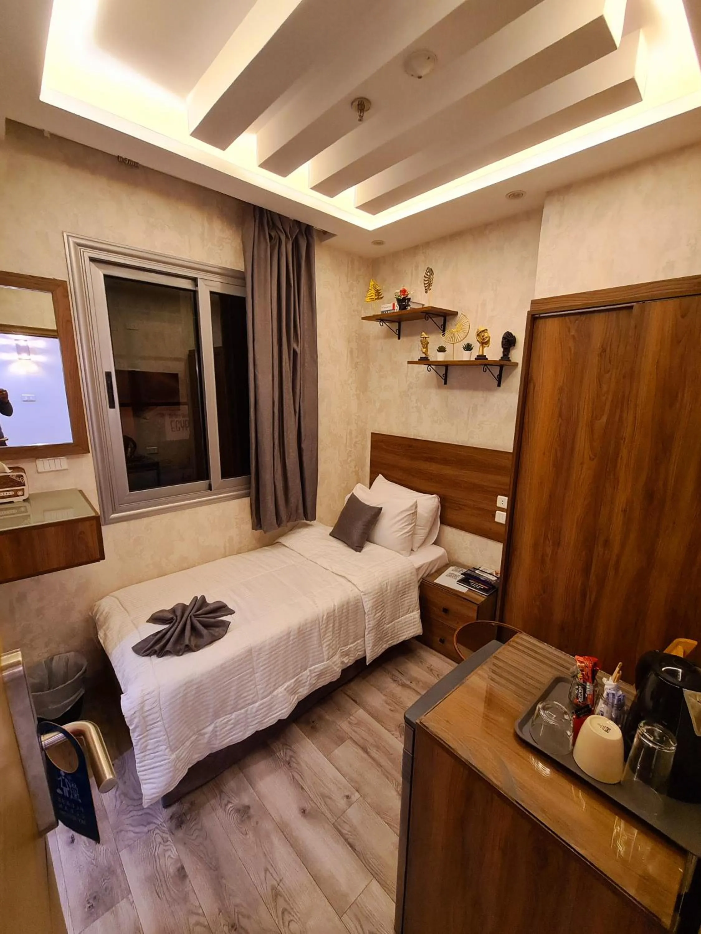 Bed in tourist hotel cairo downtown