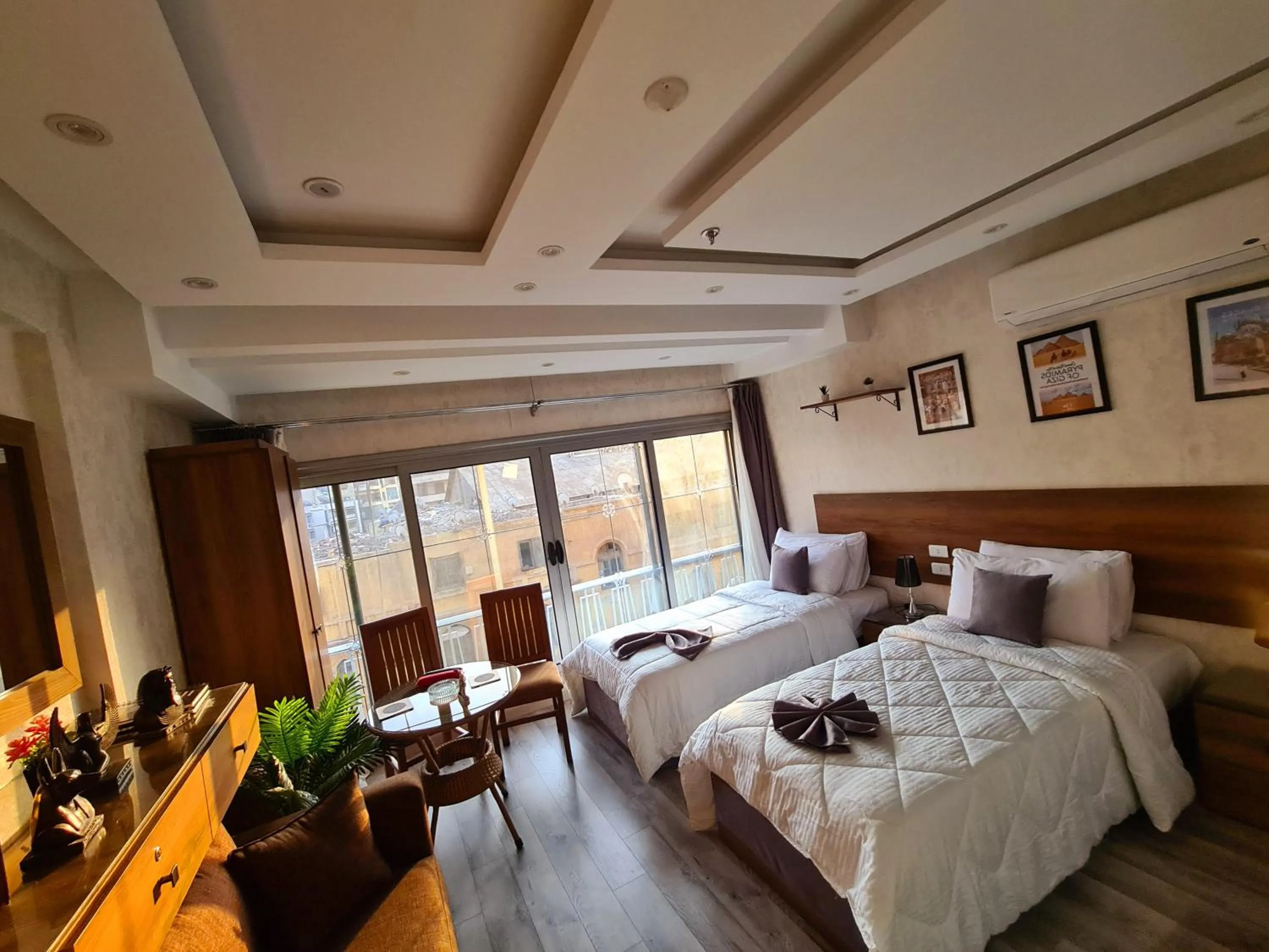Bed in tourist hotel cairo downtown