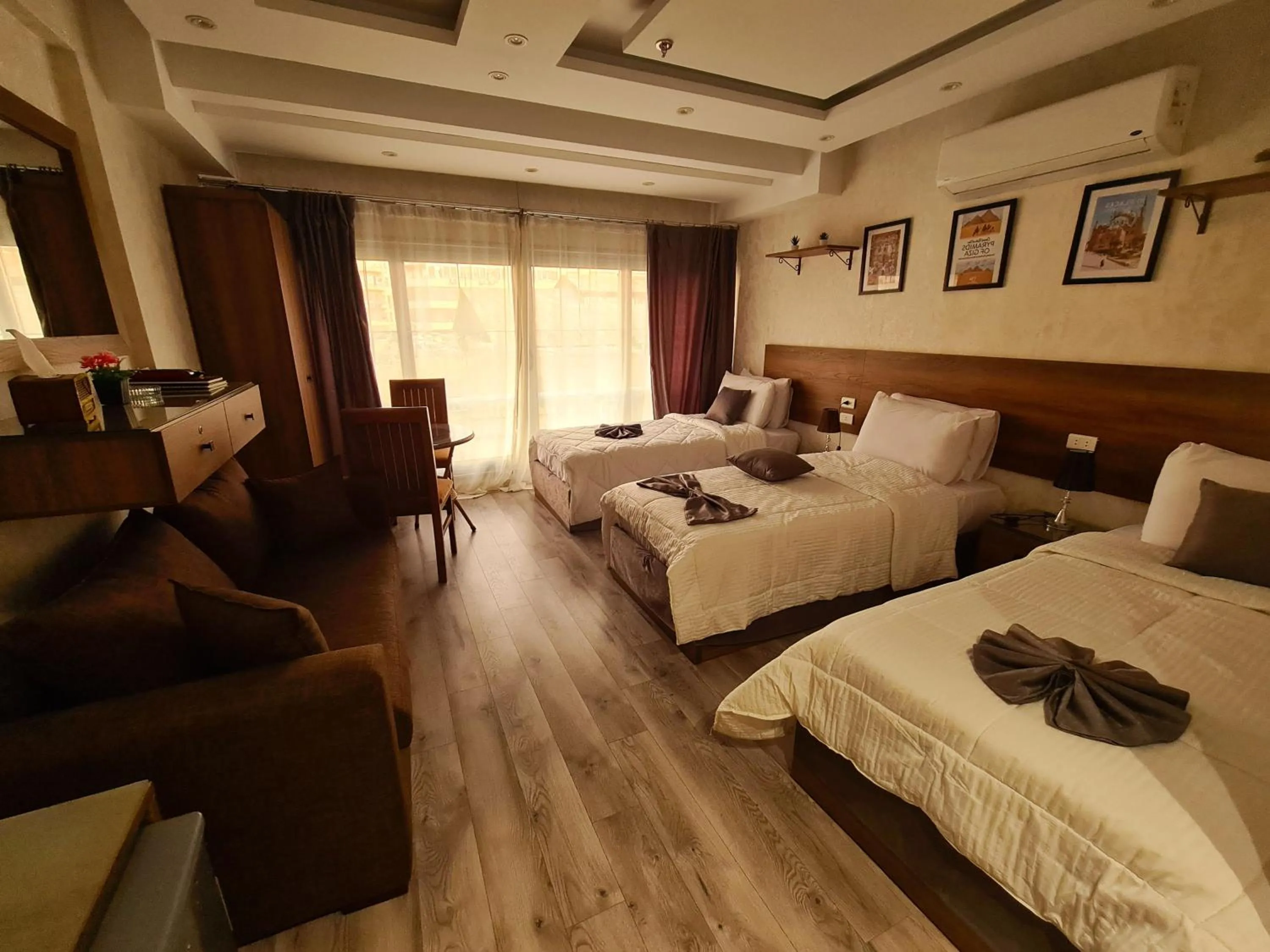 Bed in tourist hotel cairo downtown