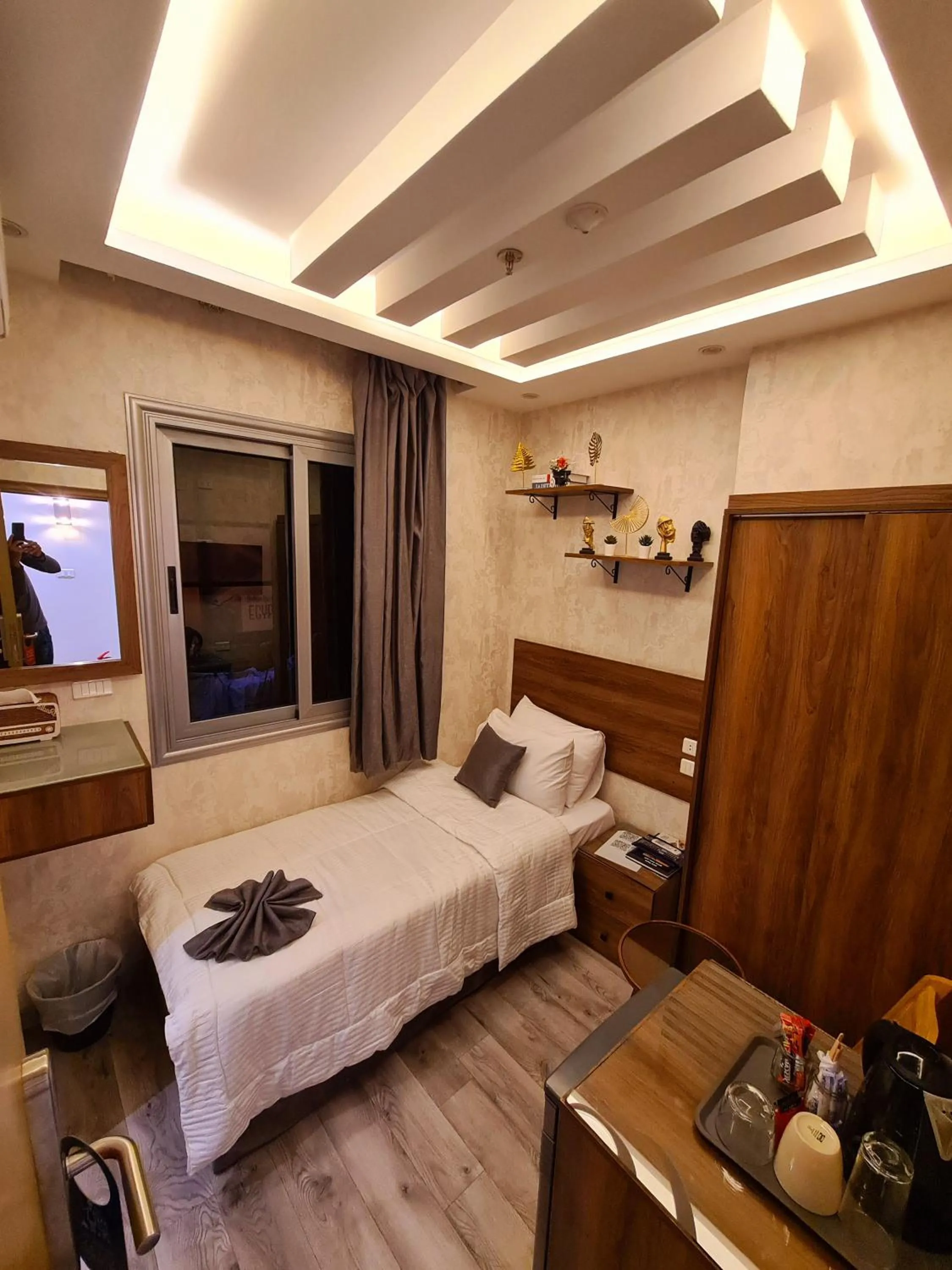 Bed in tourist hotel cairo downtown