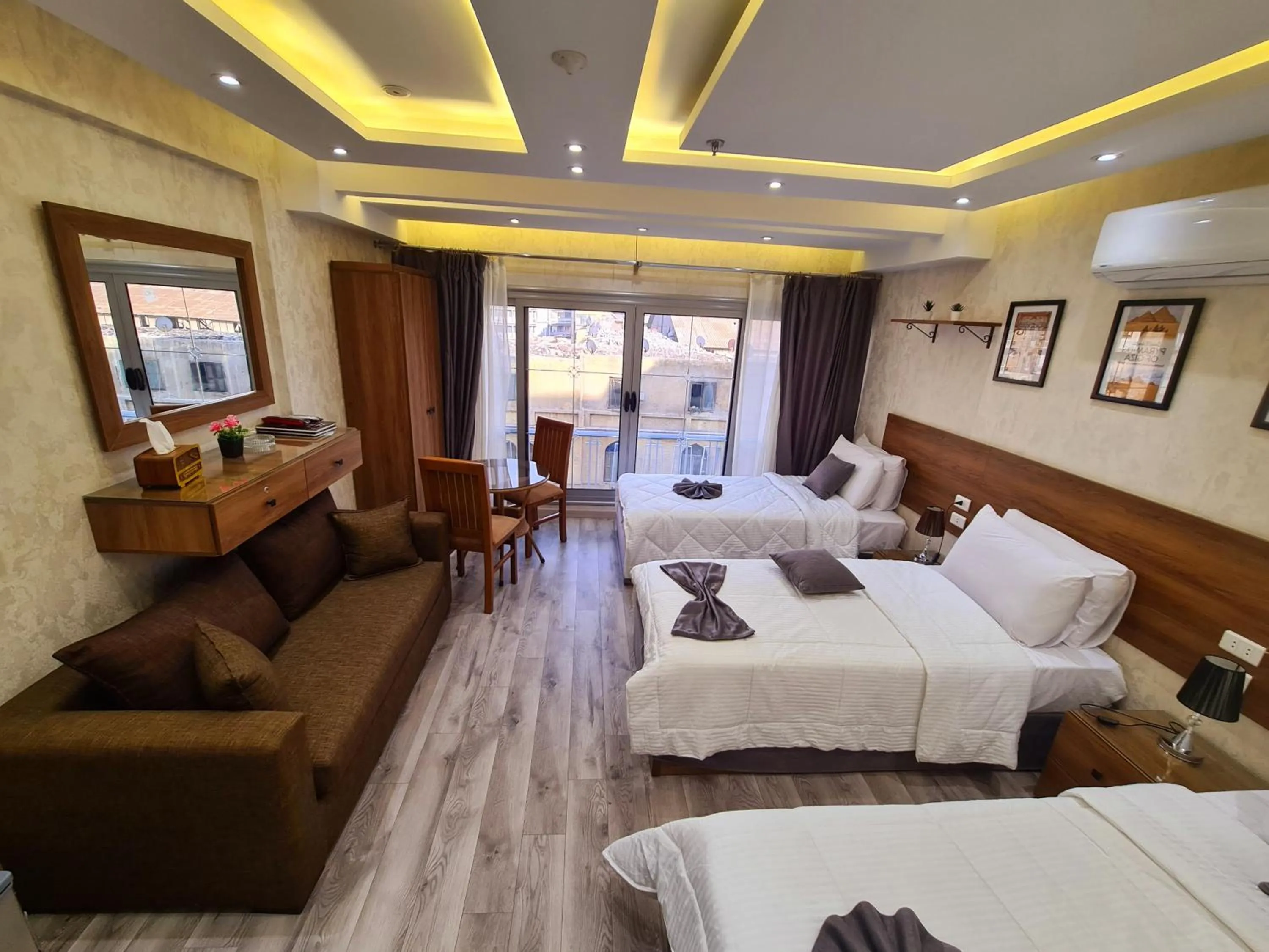 Bed in tourist hotel cairo downtown