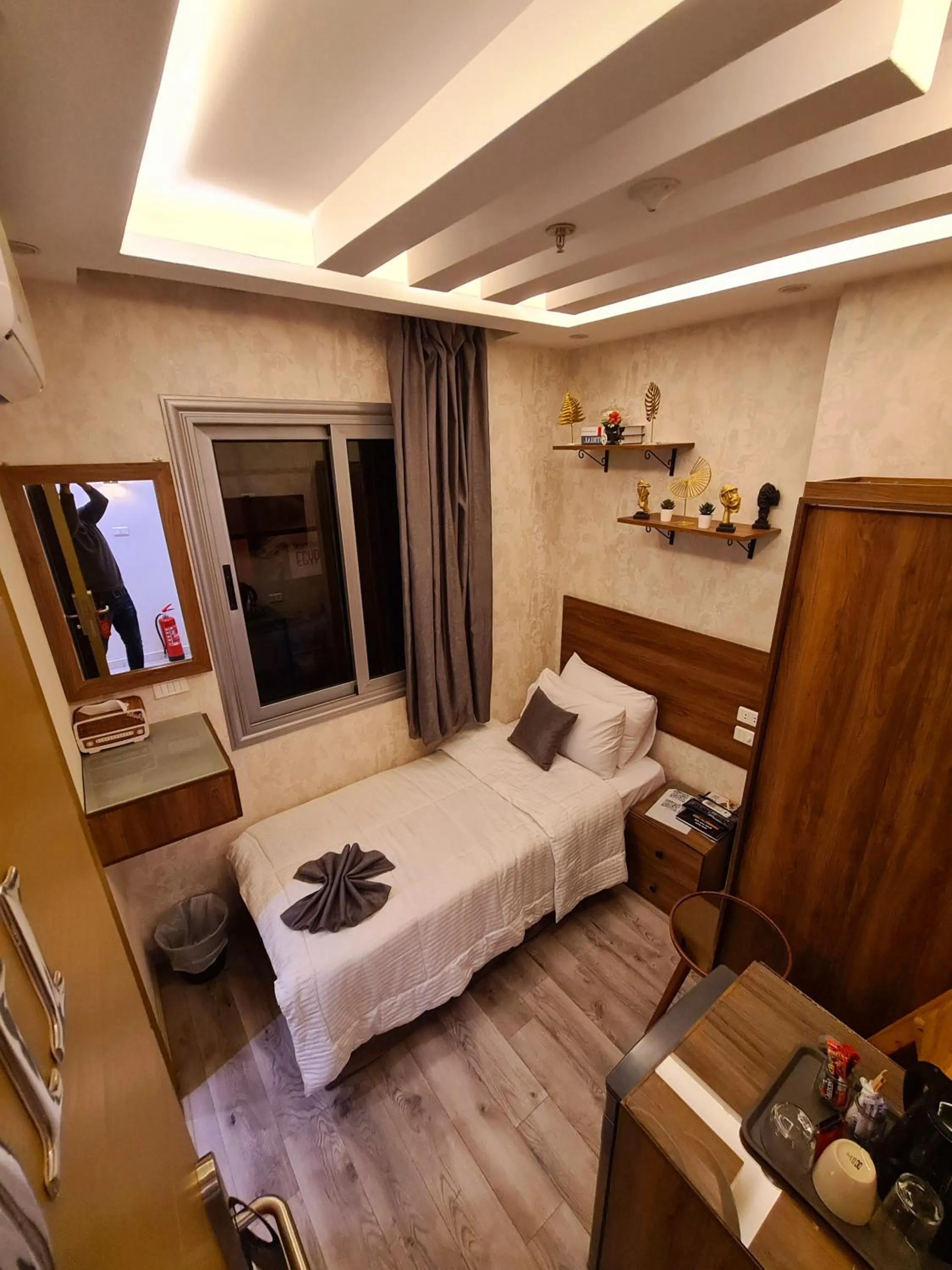Bed in tourist hotel cairo downtown