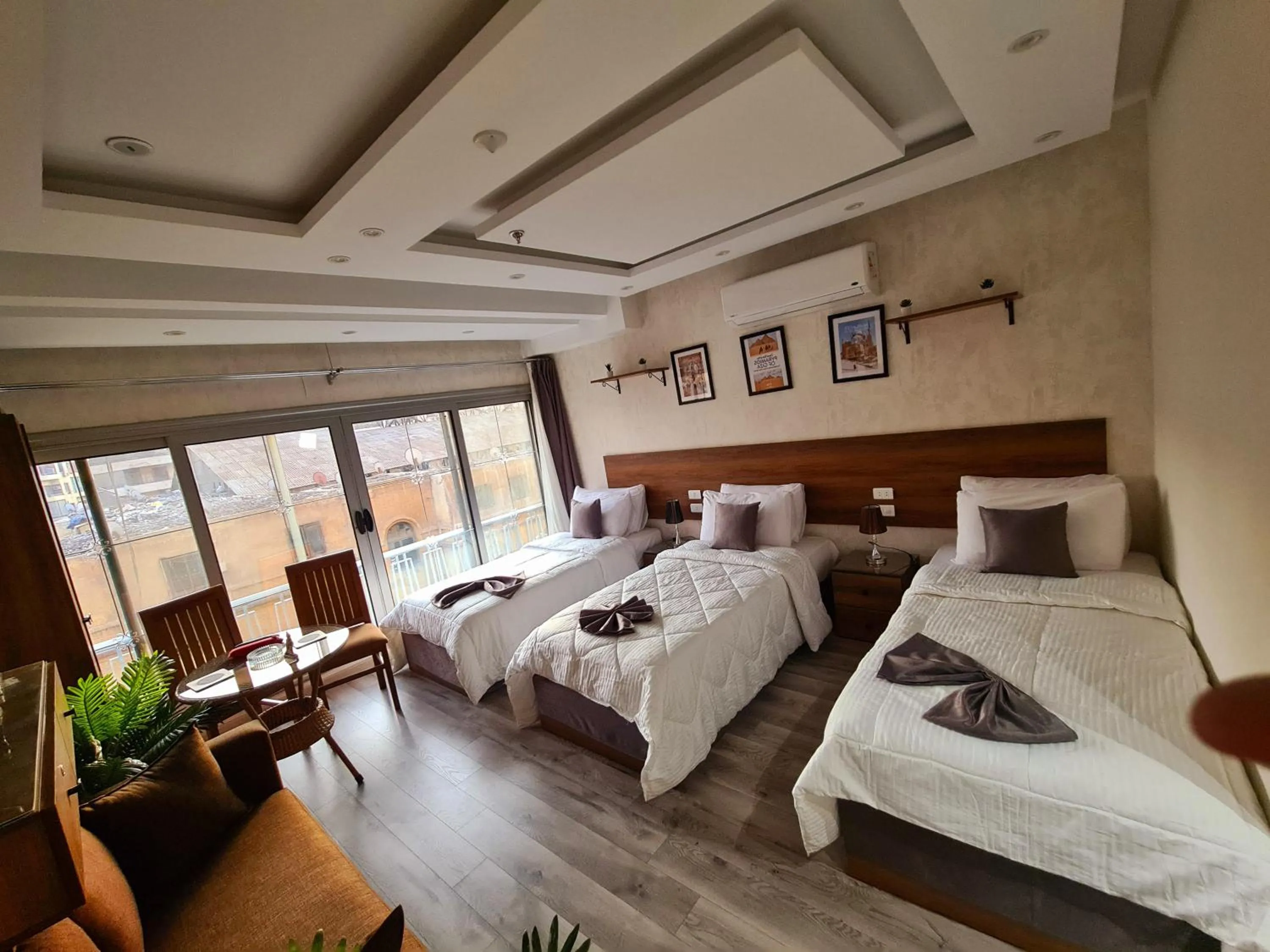 Bed in tourist hotel cairo downtown