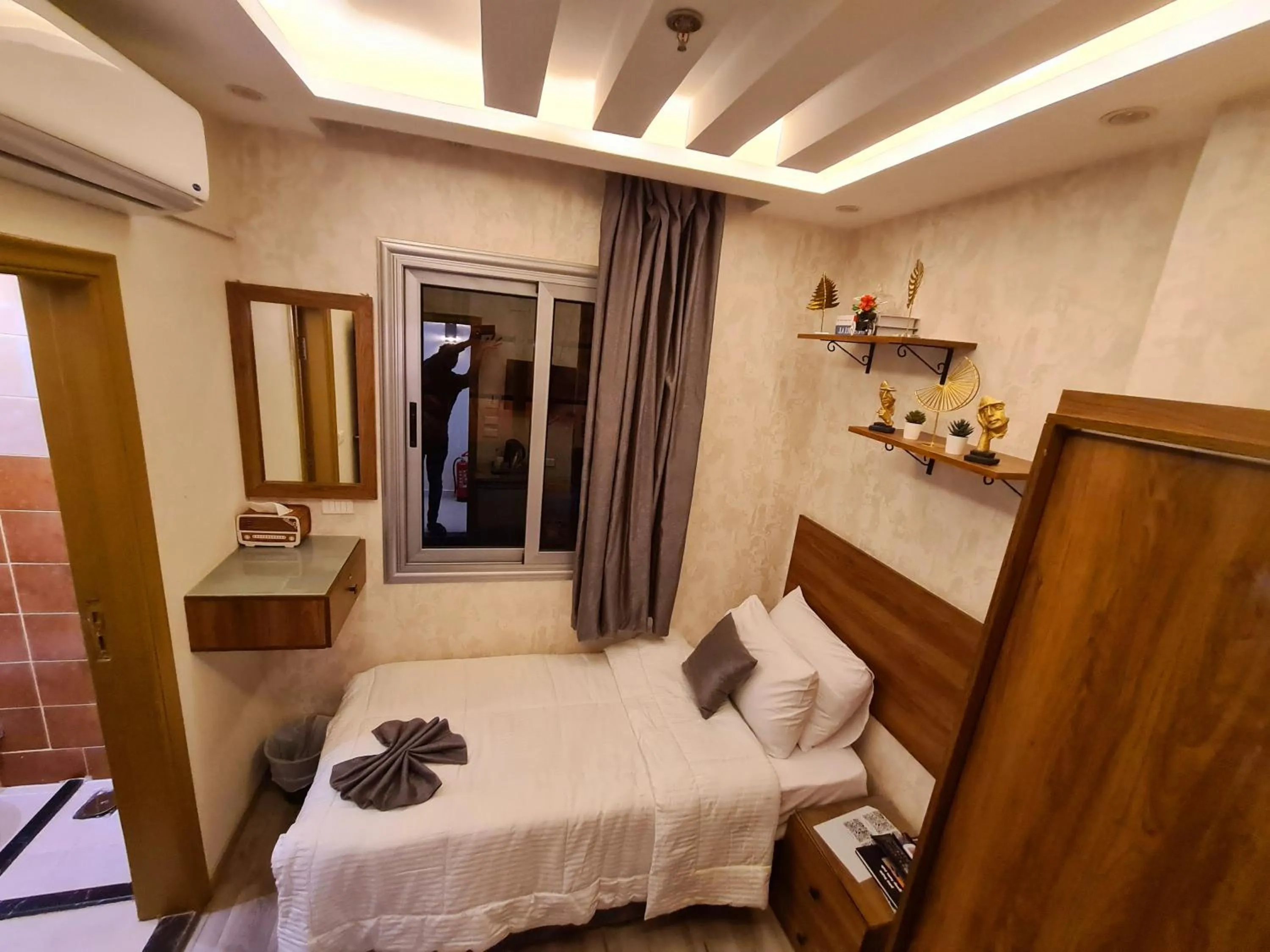 Bed in tourist hotel cairo downtown