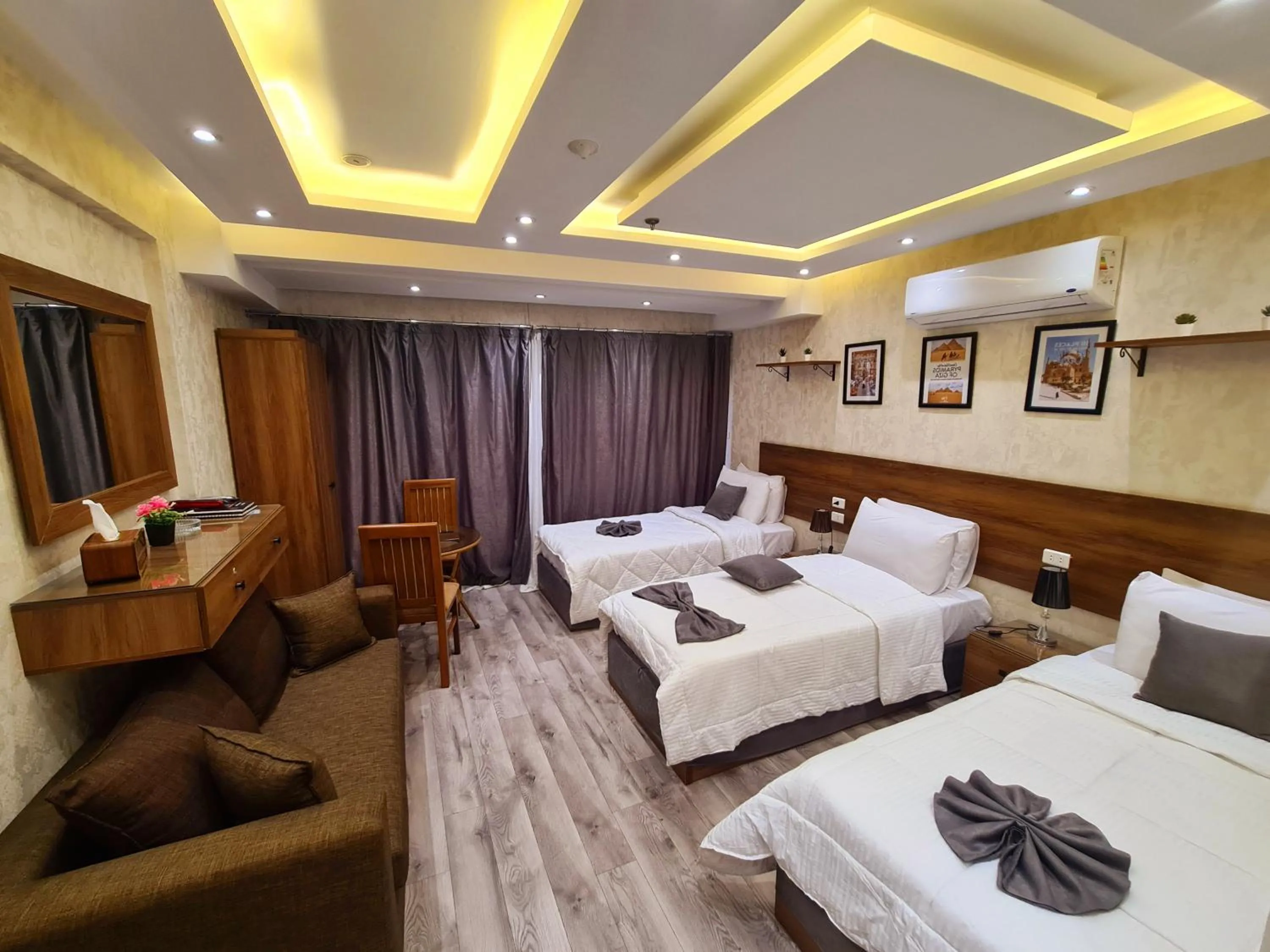 Bed in tourist hotel cairo downtown
