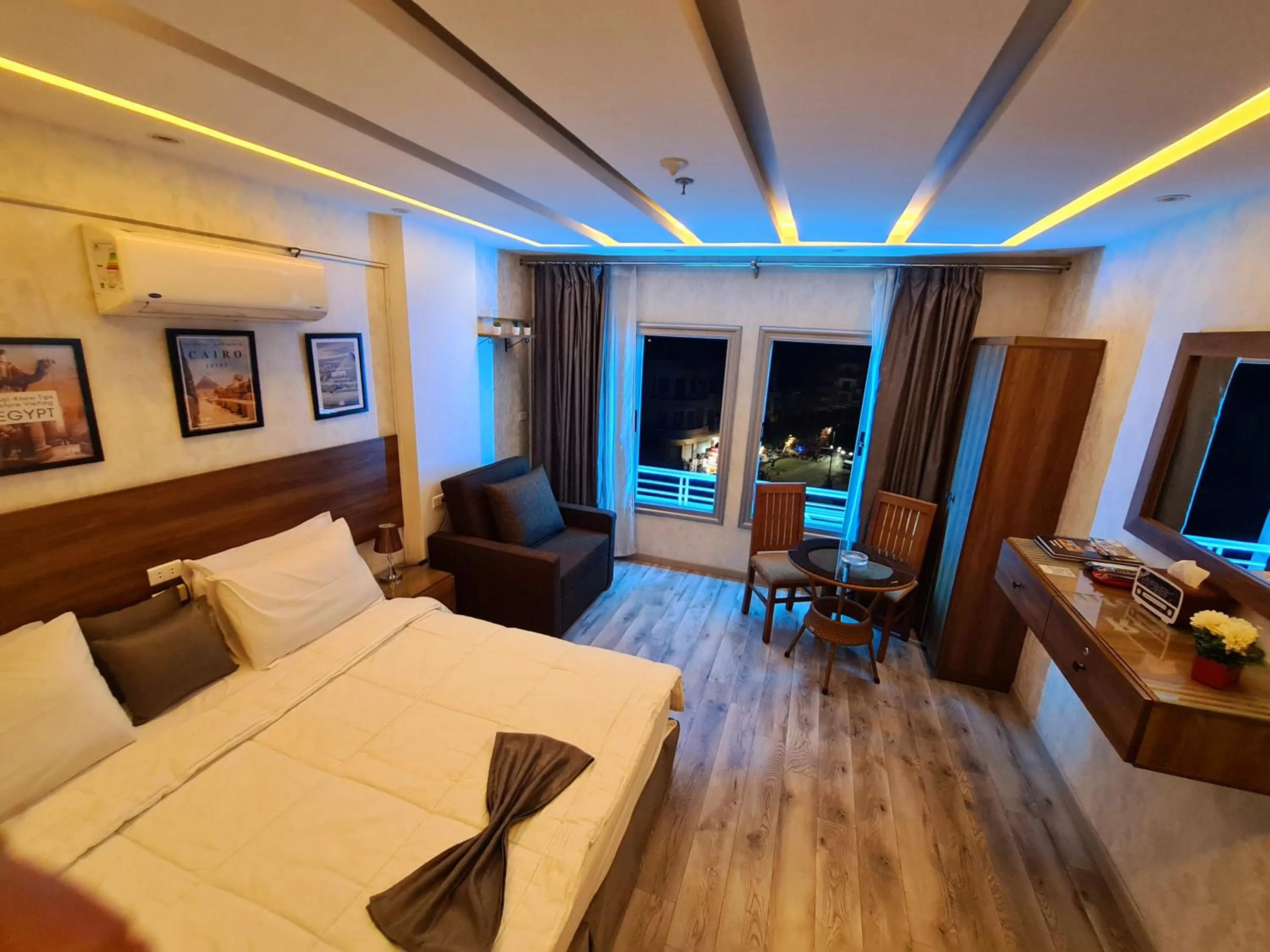 Bed in tourist hotel cairo downtown