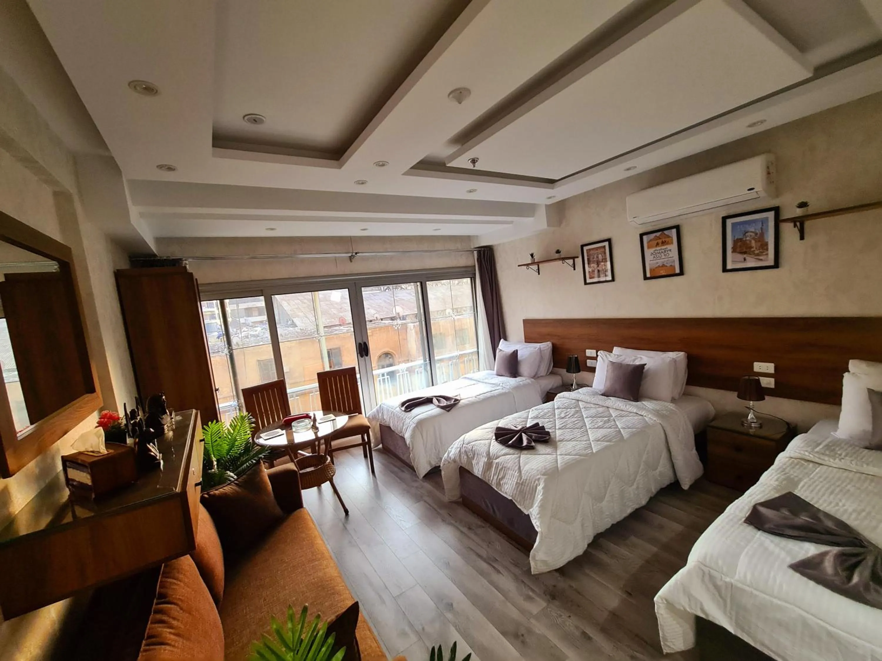 Bed in tourist hotel cairo downtown