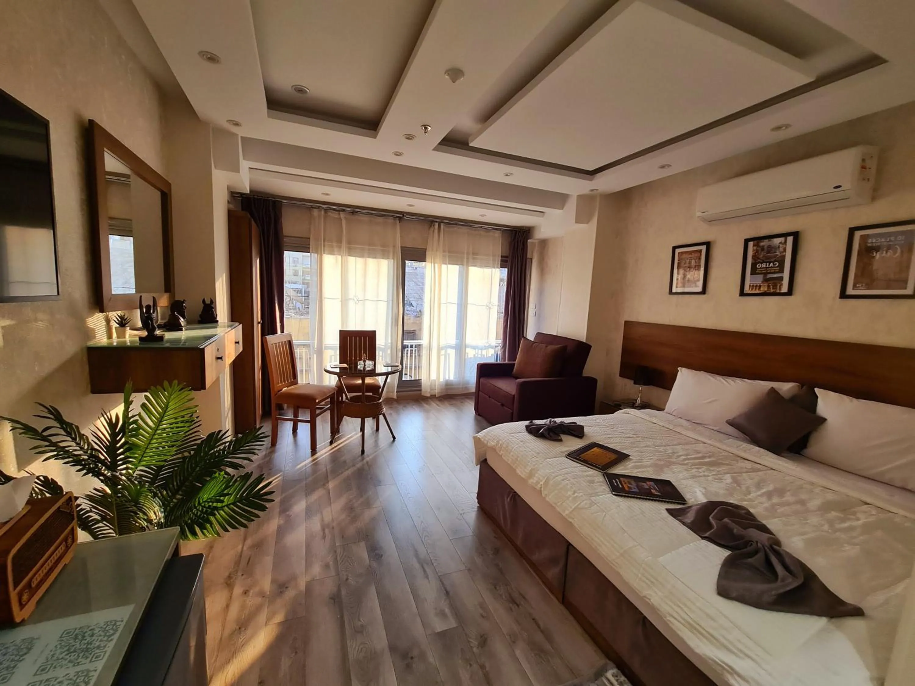 Bed in tourist hotel cairo downtown