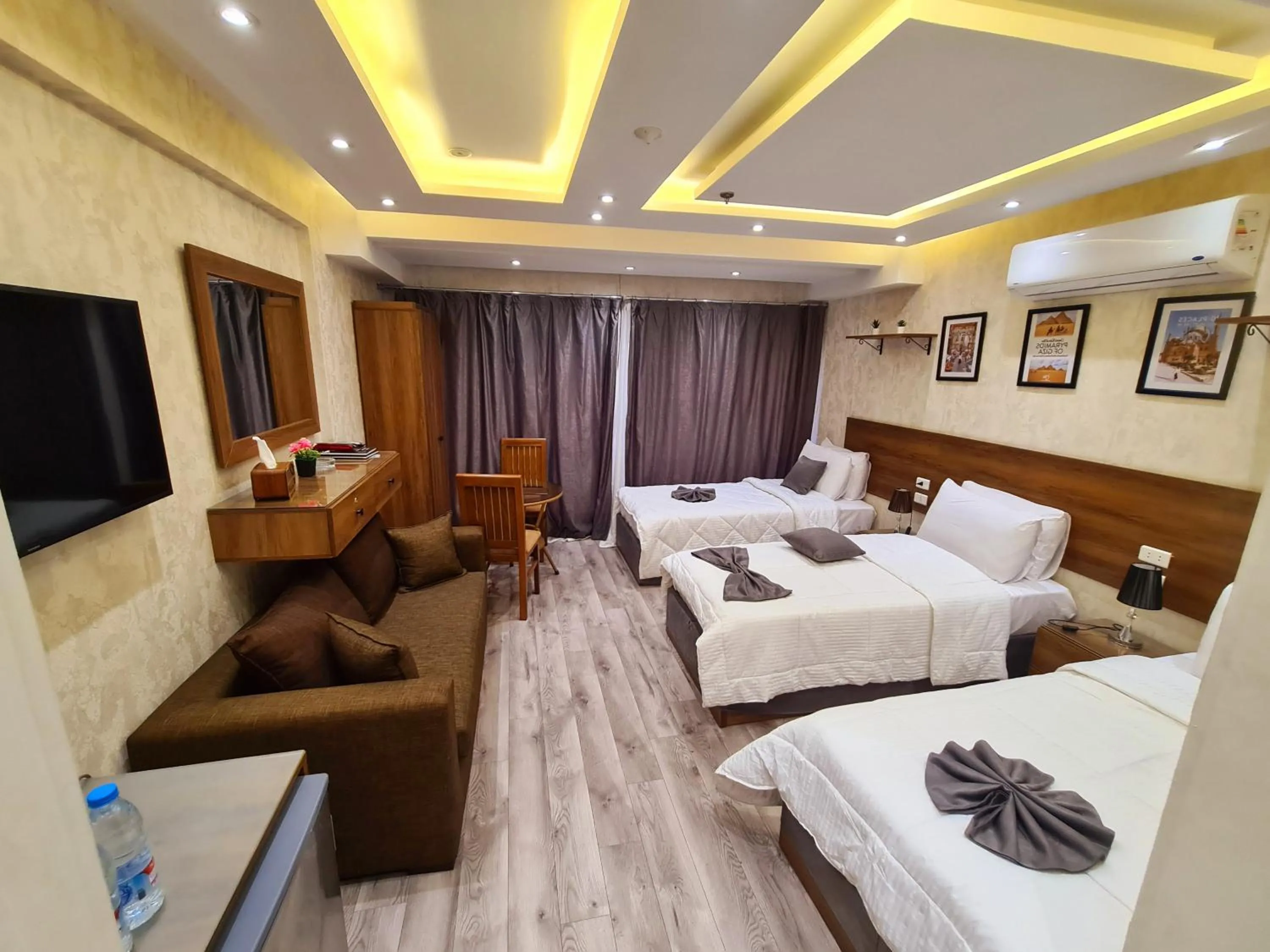 Bed in tourist hotel cairo downtown