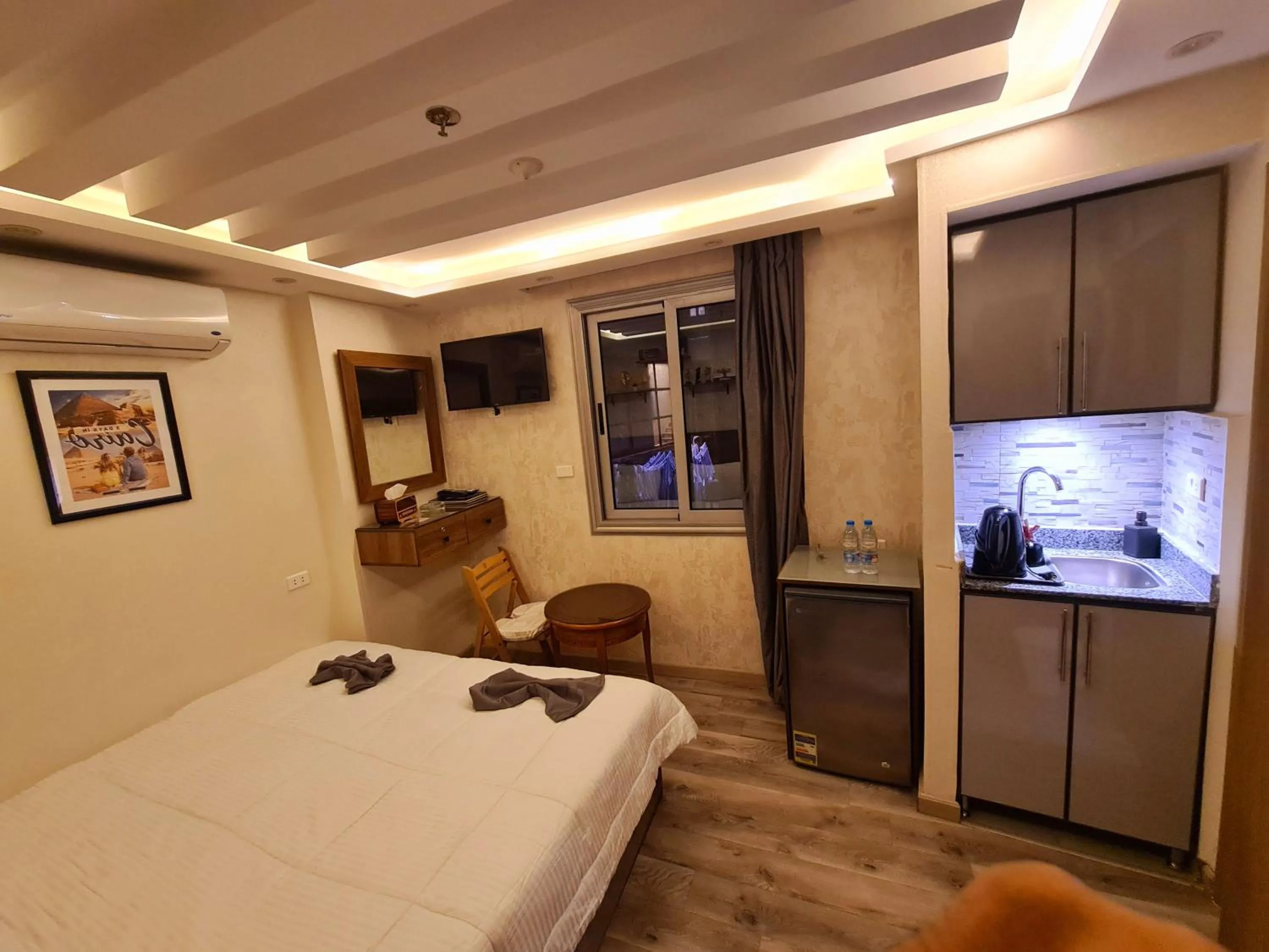 Bed in tourist hotel cairo downtown