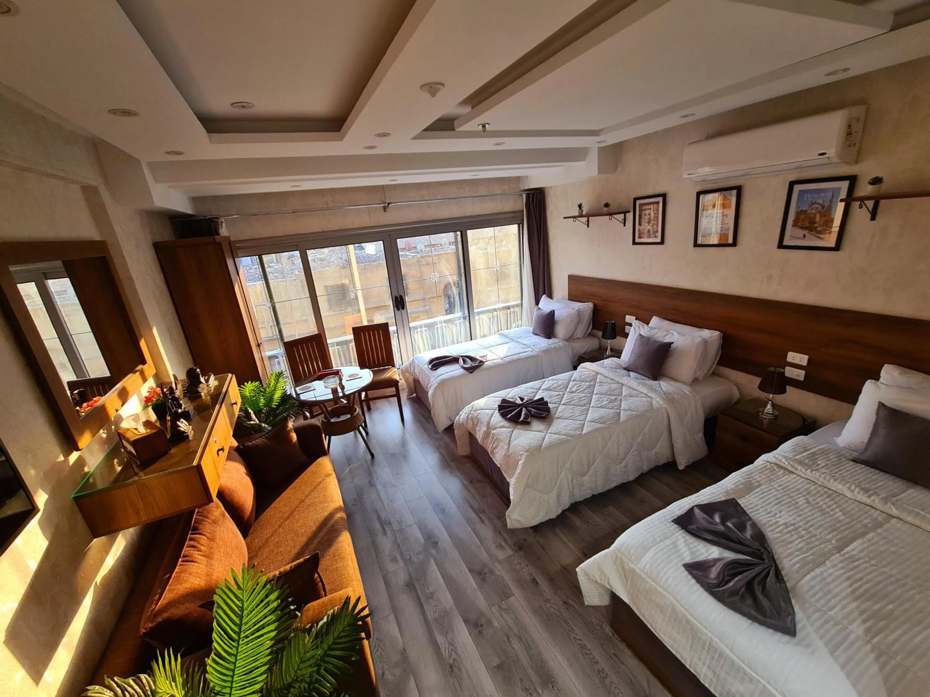 Bed in tourist hotel cairo downtown