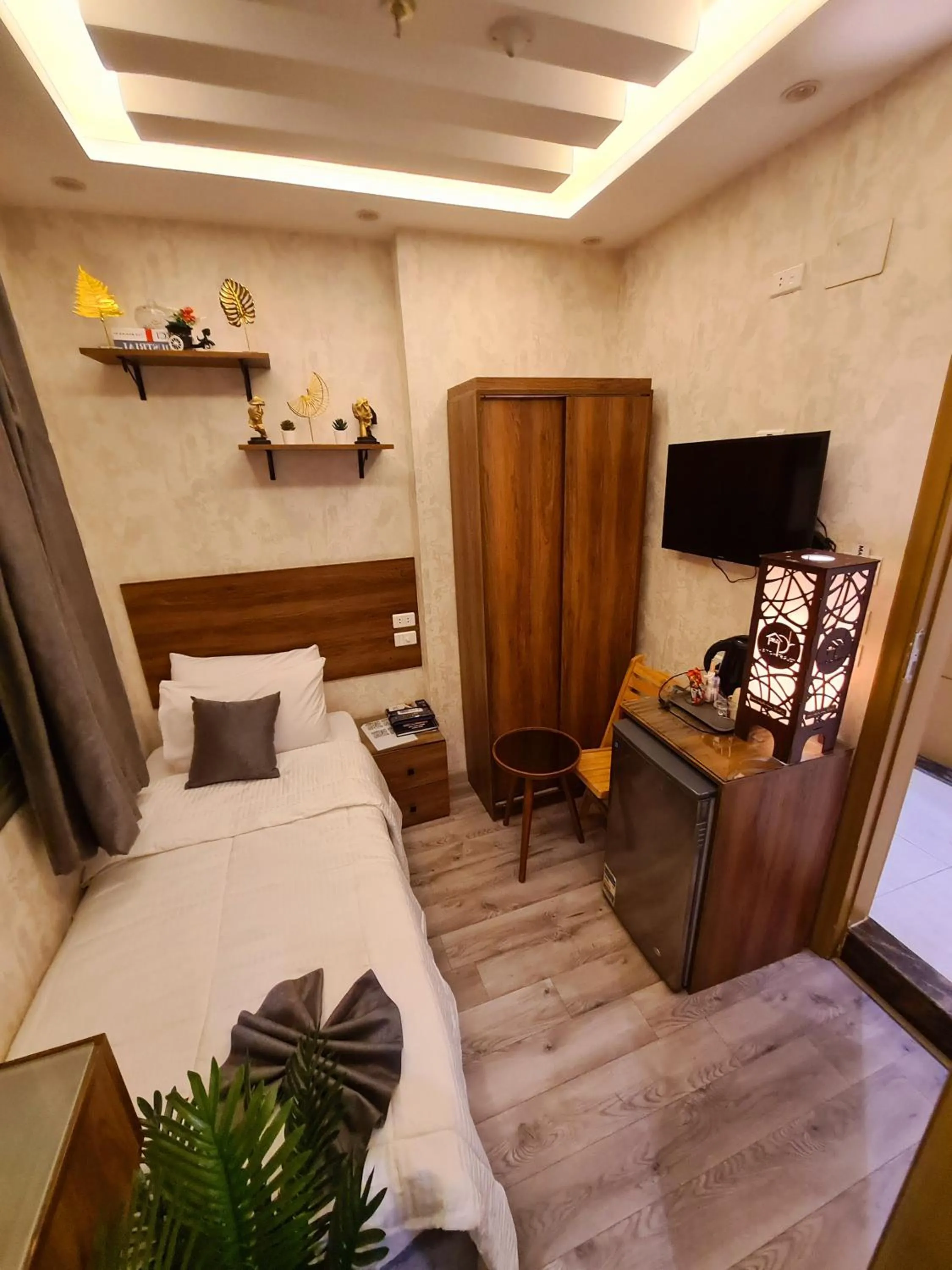 Communal lounge/ TV room in tourist hotel cairo downtown