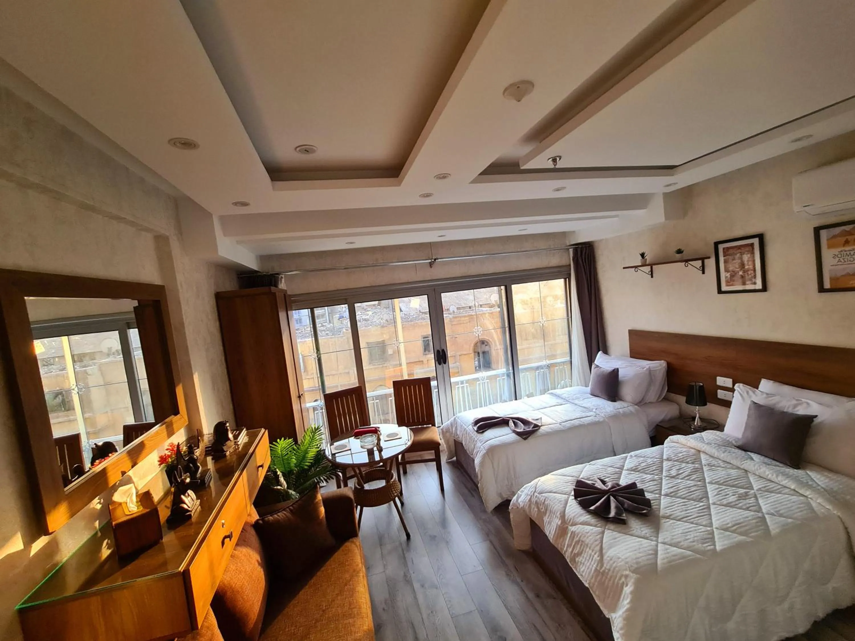 Bed in tourist hotel cairo downtown