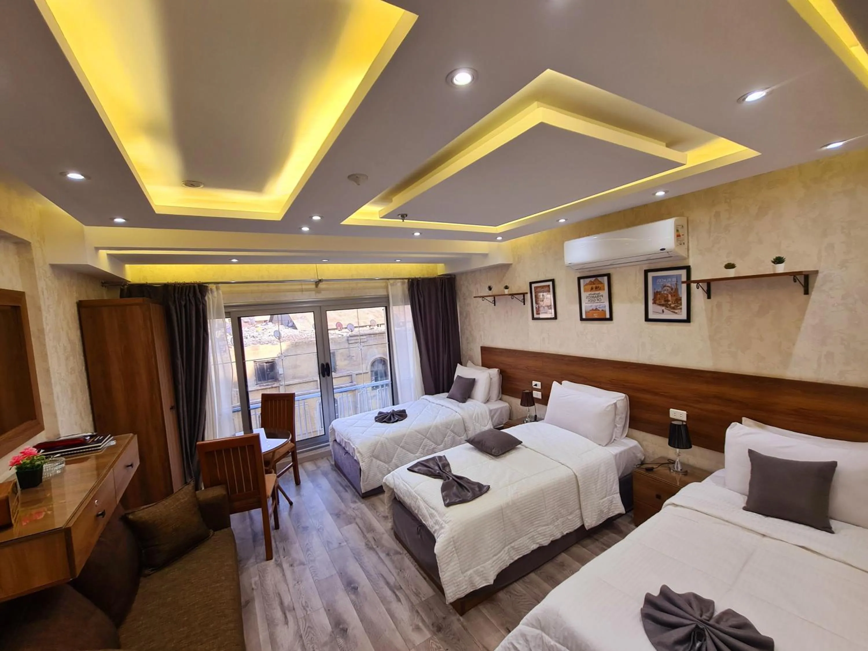 Bed in tourist hotel cairo downtown