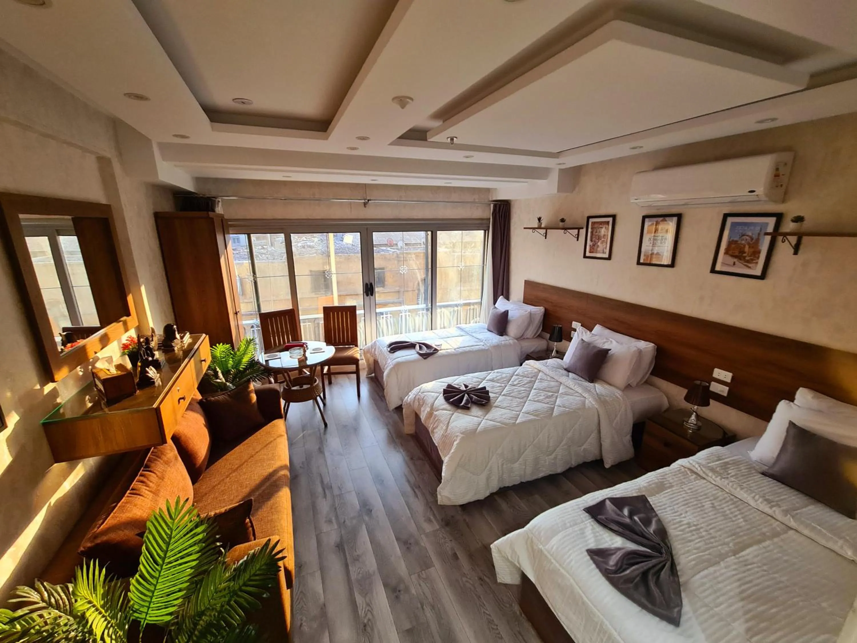 Bed in tourist hotel cairo downtown