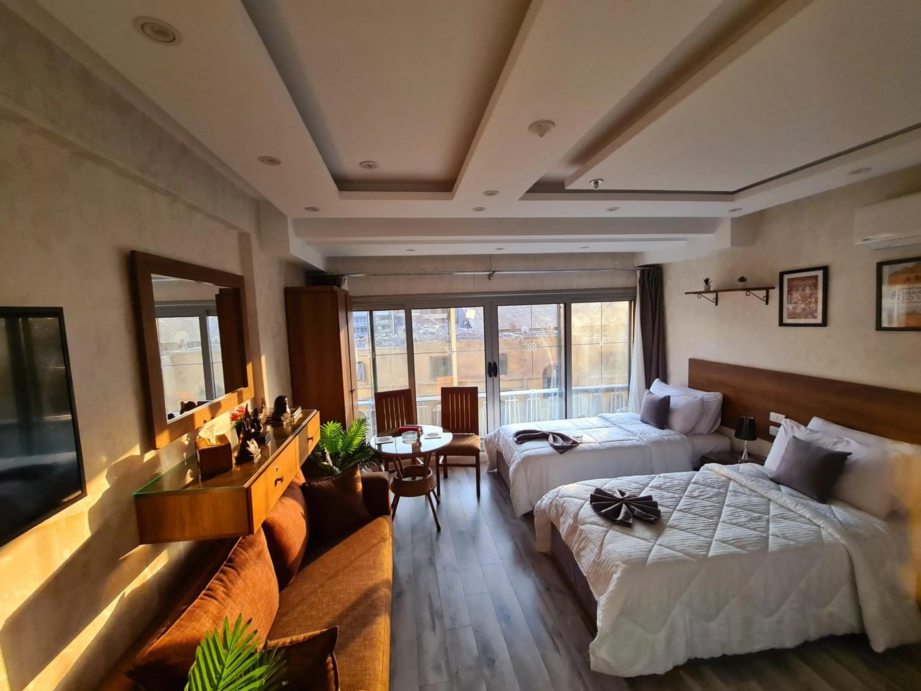 Bed in tourist hotel cairo downtown