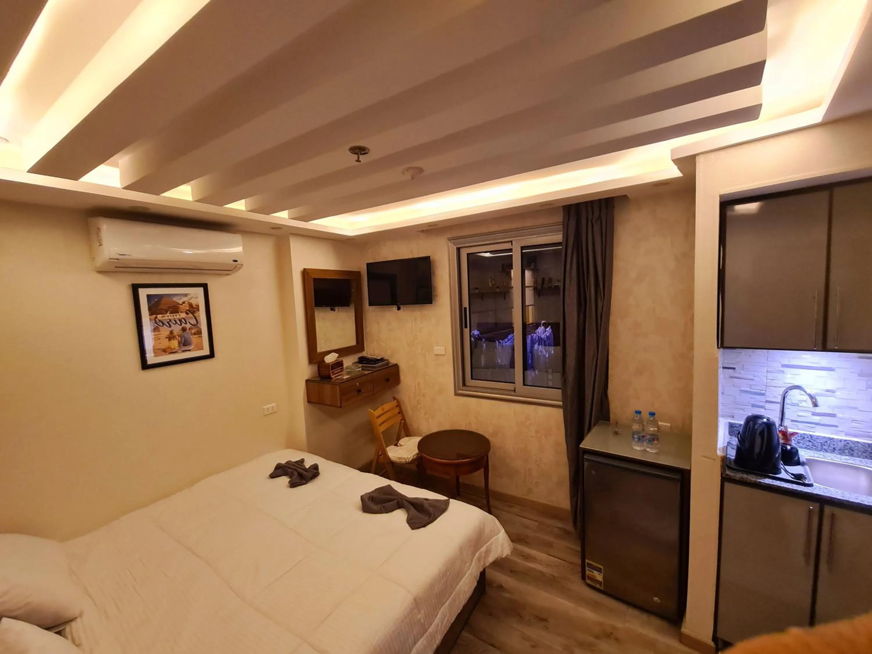 Bed in tourist hotel cairo downtown