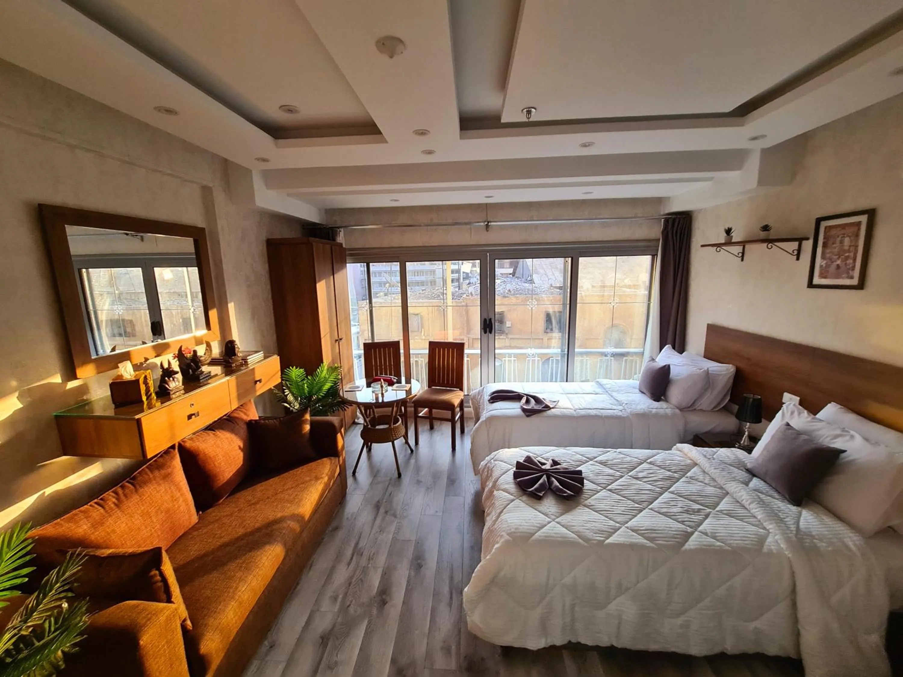 Bed in tourist hotel cairo downtown