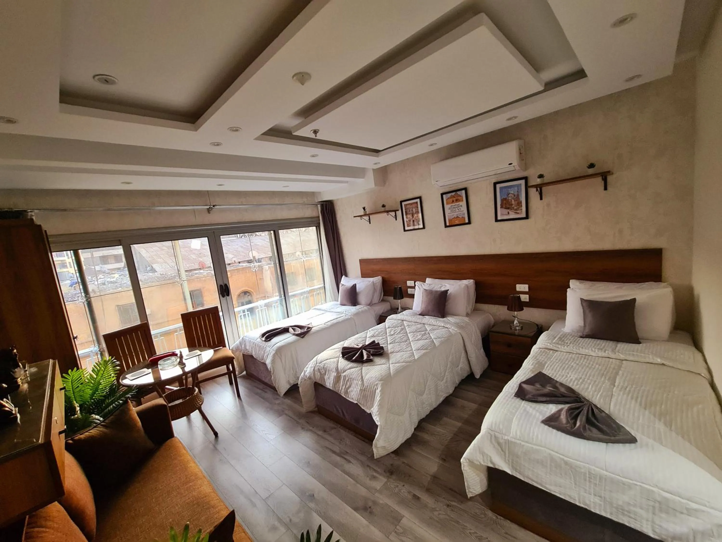 Bed in tourist hotel cairo downtown
