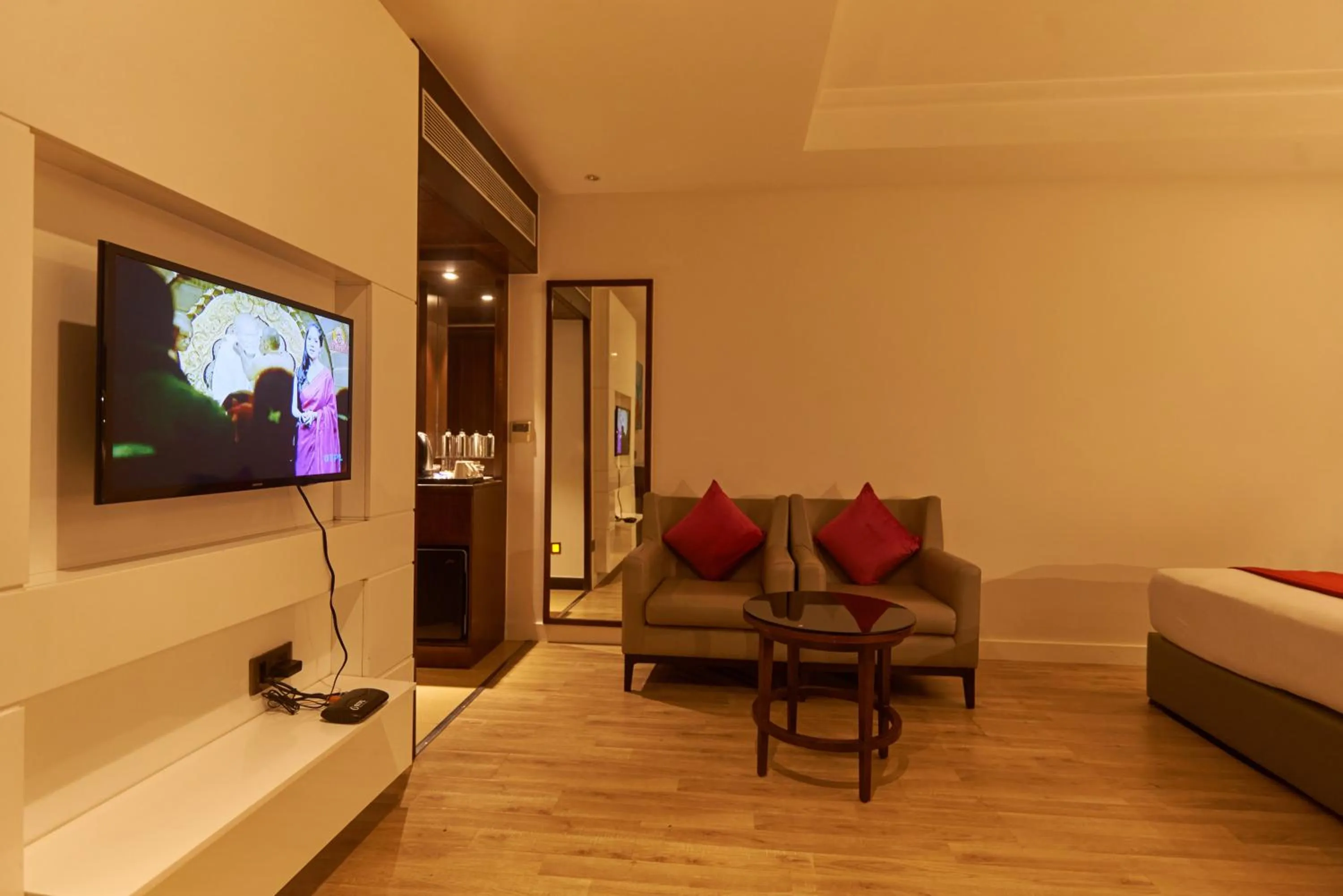 Seating area in Tania President Inn