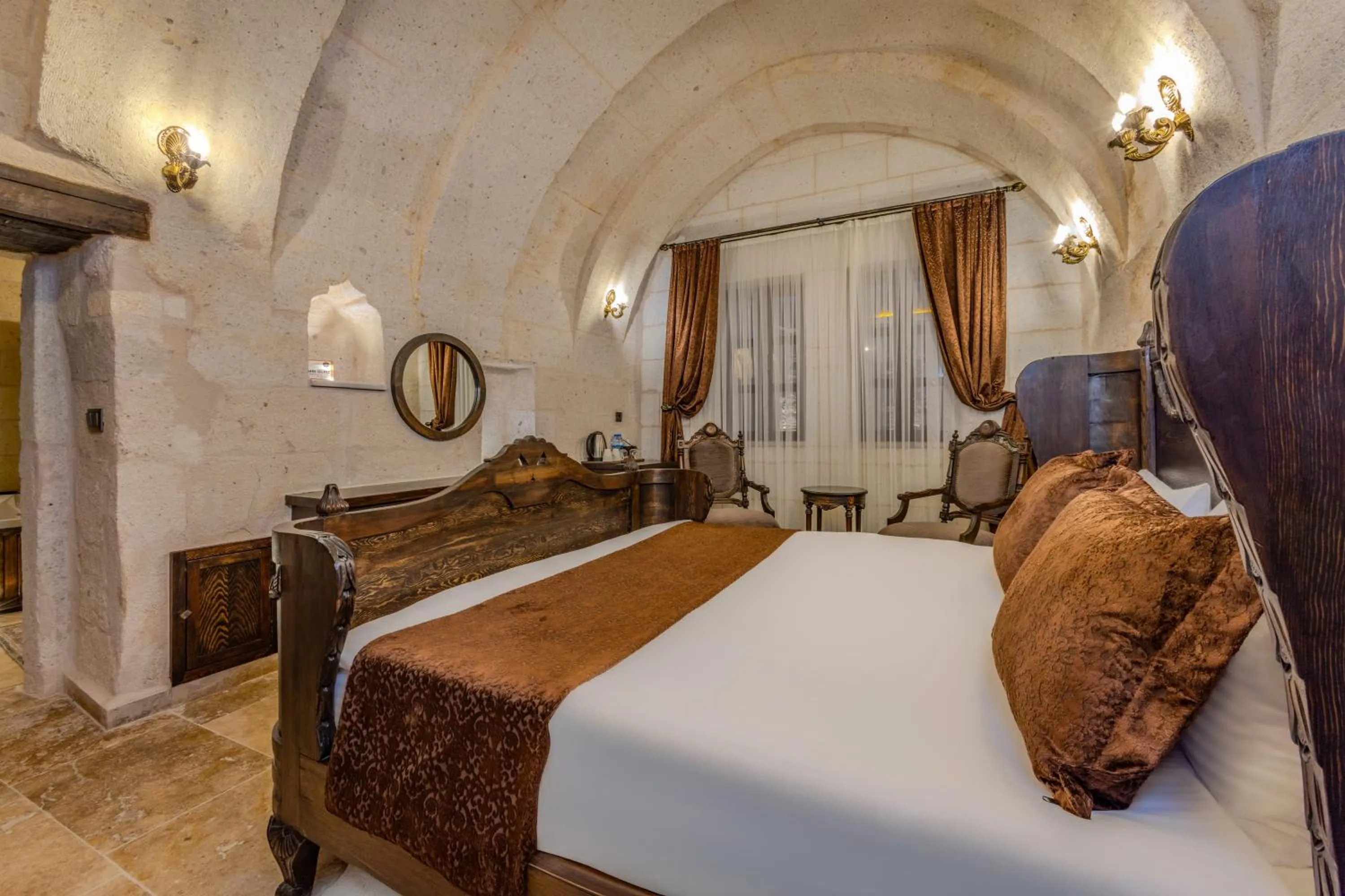 Bedroom, Bed in Castellum Cave Cappadocia