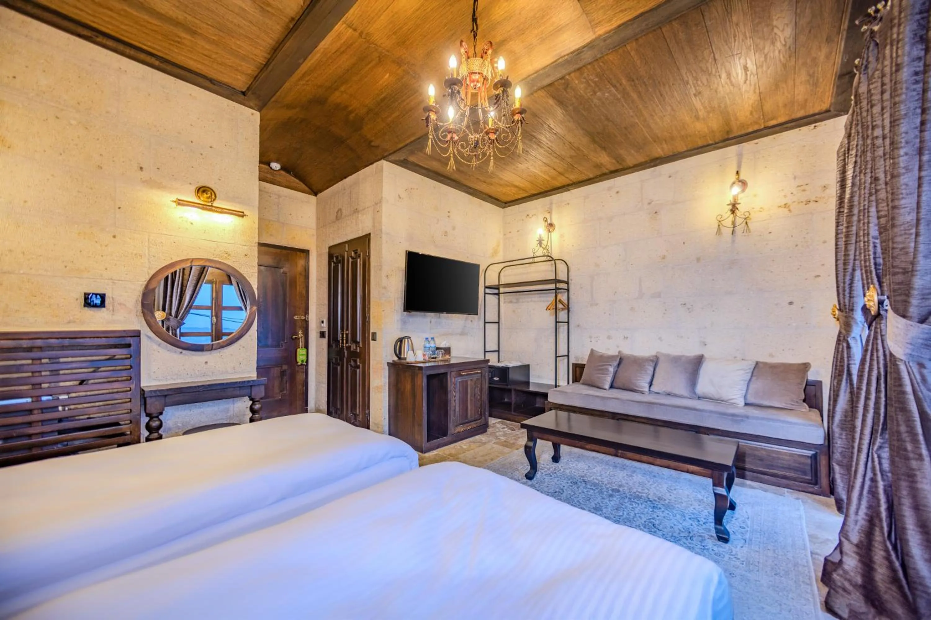 Bedroom, Bed in Castellum Cave Cappadocia