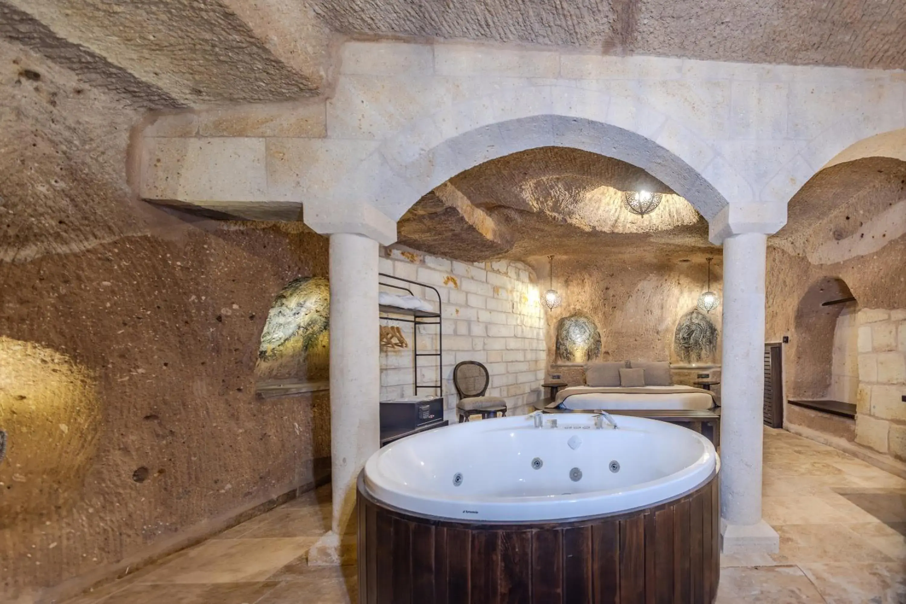 King Suite with Spa Bath in Castellum Cave Cappadocia King Suite with Spa Bath in Castellum Cave Cappadocia
