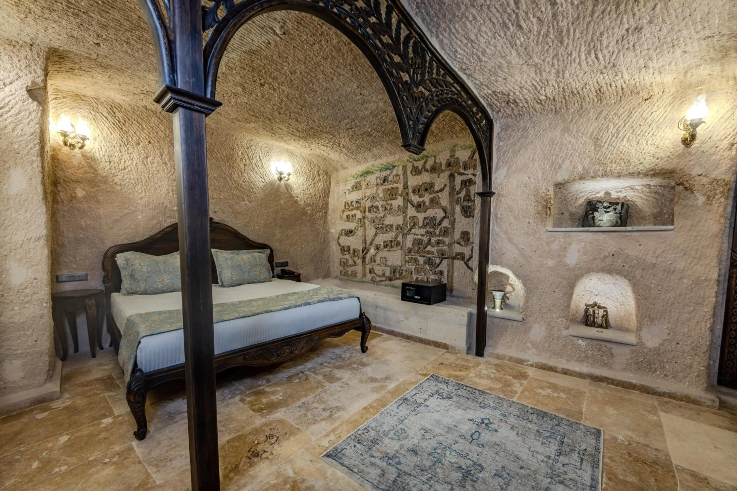 Bedroom, Bed in Castellum Cave Cappadocia