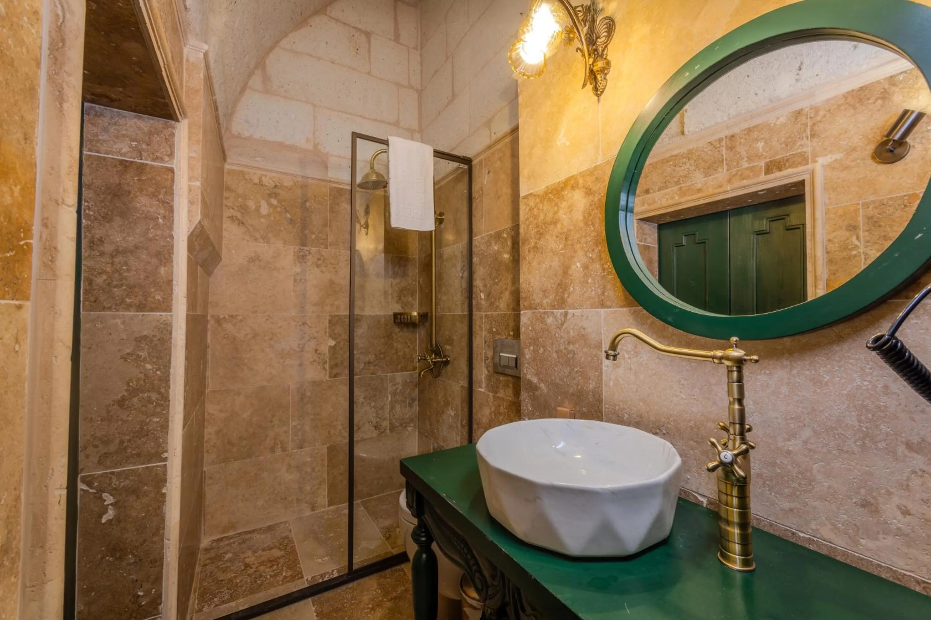 Shower in Castellum Cave Cappadocia