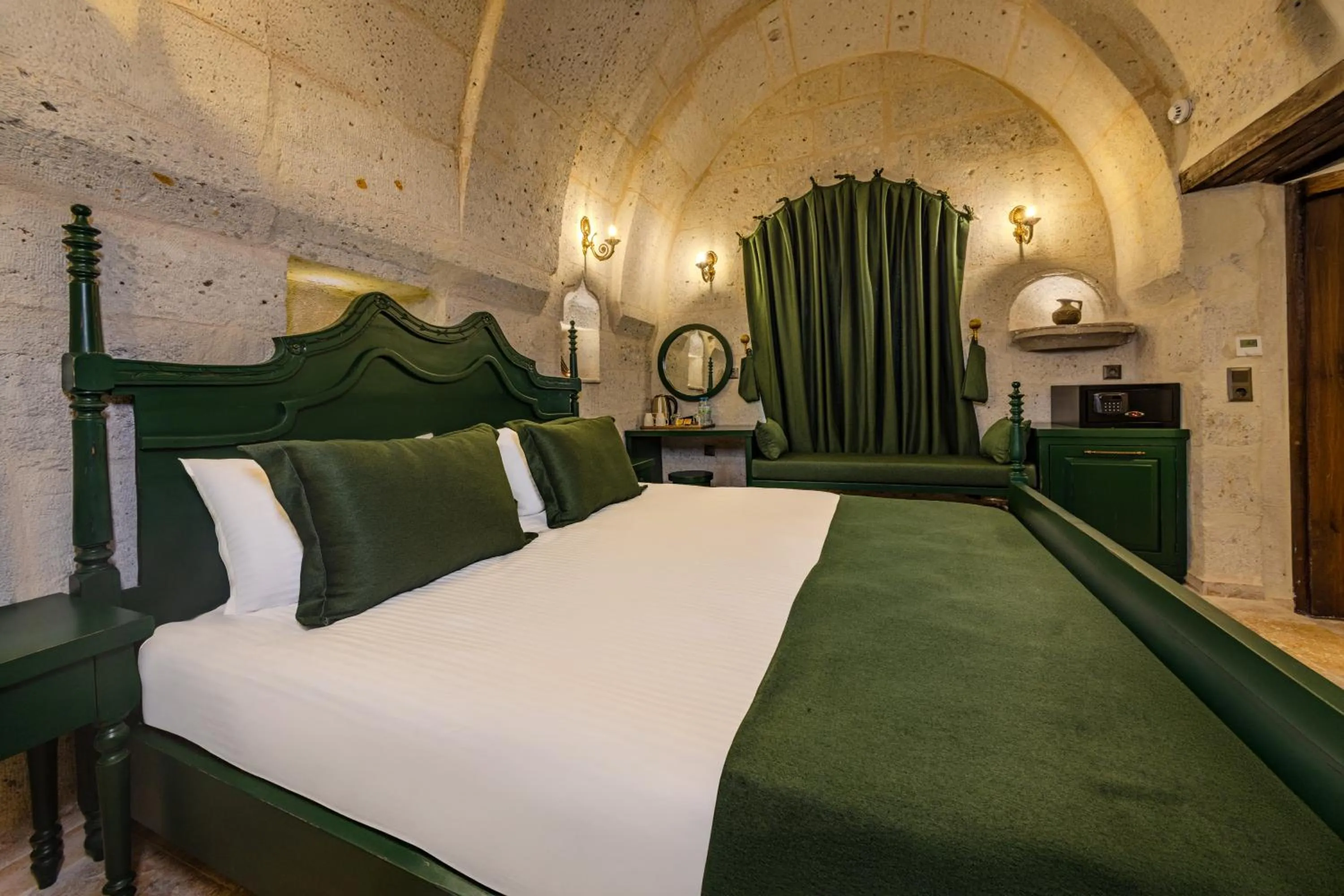 Bed in Castellum Cave Cappadocia